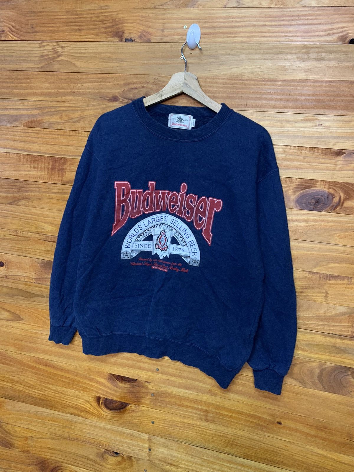 Budweiser Vintage Budweiser Big Logo Sweatshirts Size US L / EU 52-54 / 3 - 2 Thumbnail