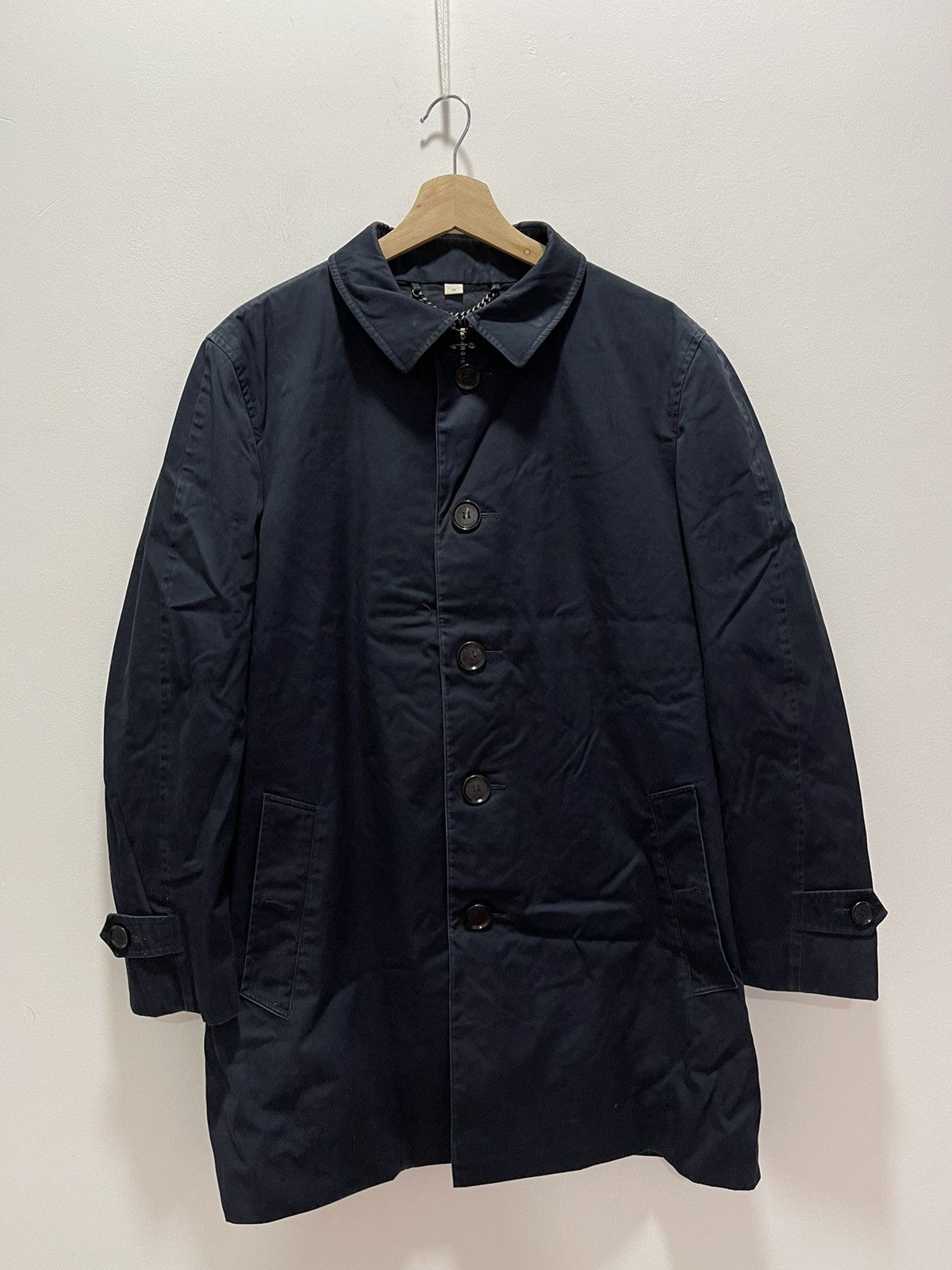 Burberry × Vintage VINTAGE BURBERRY BUTTONNED LONG JACKET Size US S / EU 44-46 / 1 - 1 Thumbnail