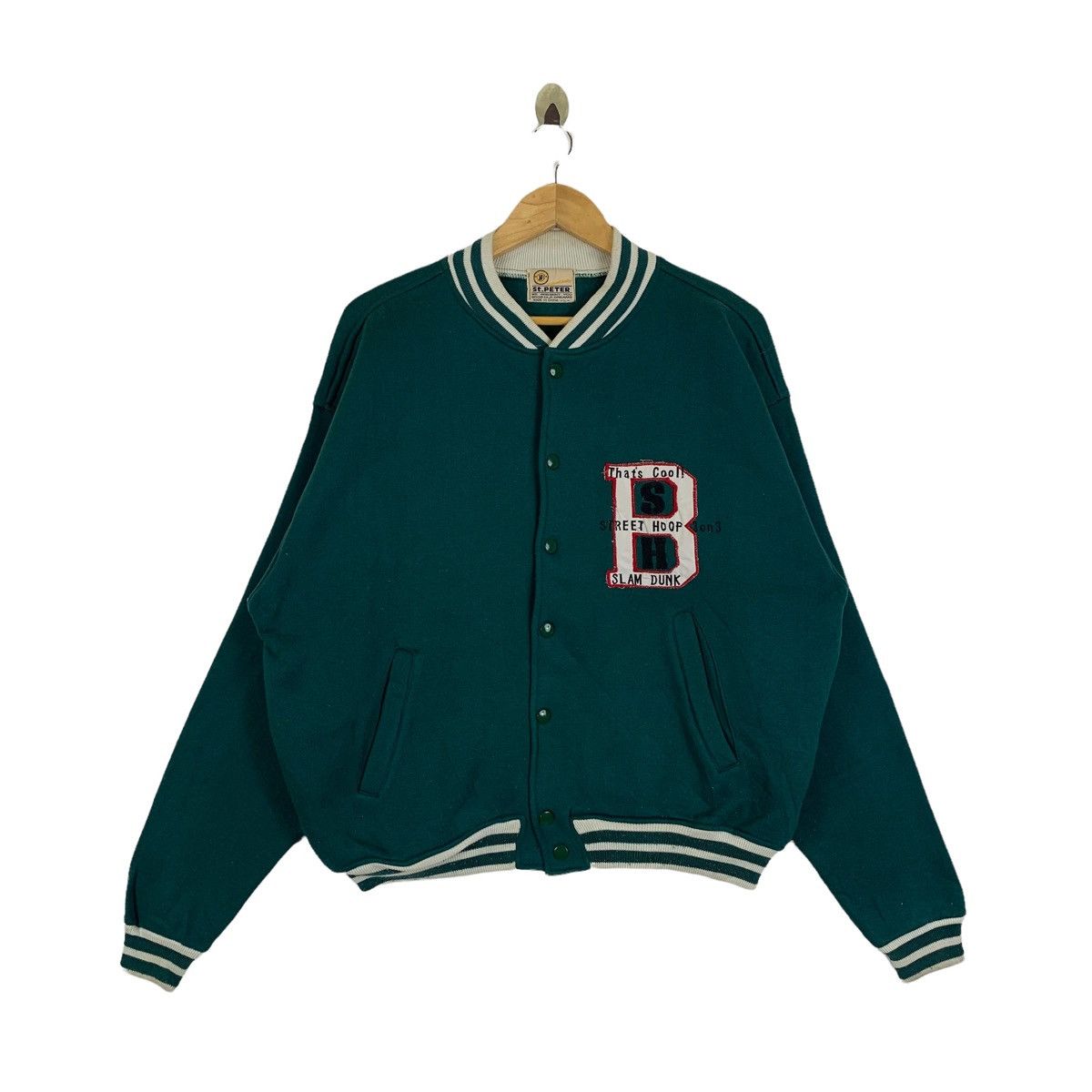 Anime × Japanese Brand × Vintage Vintage SLAM DUNK Basketball Japanese Anime Varsity Jacket Size US L / EU 52-54 / 3 - 1 Thumbnail