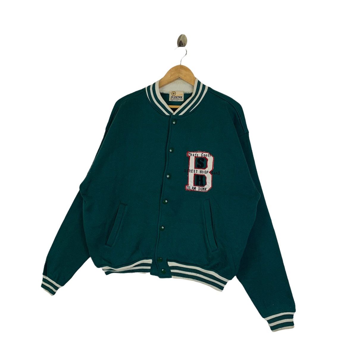 Anime × Japanese Brand × Vintage Vintage SLAM DUNK Basketball Japanese Anime Varsity Jacket Size US L / EU 52-54 / 3 - 3 Thumbnail