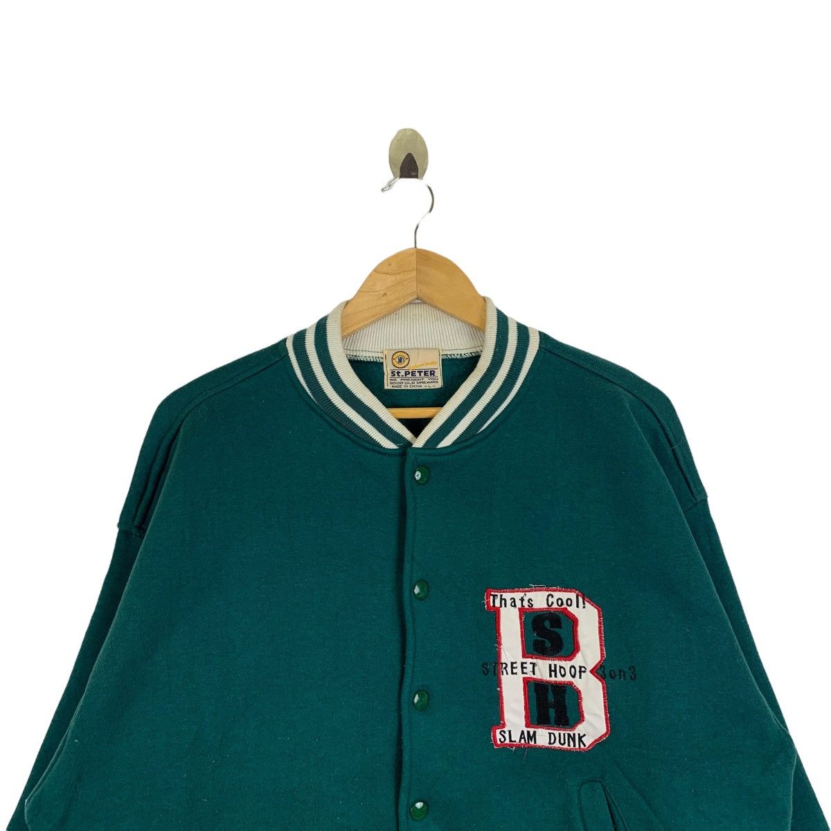 Anime × Japanese Brand × Vintage Vintage SLAM DUNK Basketball Japanese Anime Varsity Jacket Size US L / EU 52-54 / 3 - 4 Thumbnail