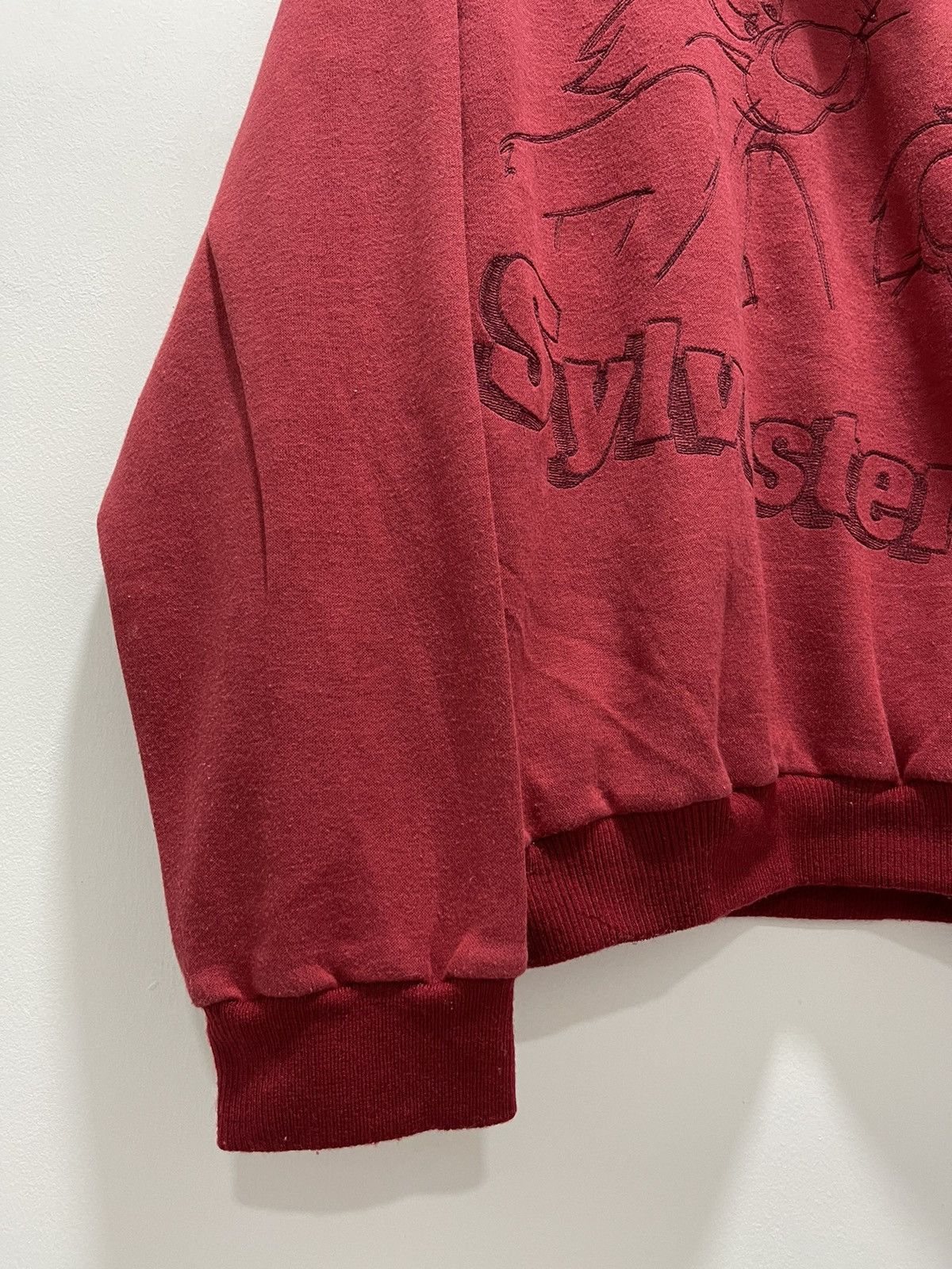 Anime × Cartoon Network × Vintage SYLVESTER JR LOONEY TUNES ART DESIGN HALF ZIP SWEATSHIRT Size US L / EU 52-54 / 3 - 4 Thumbnail