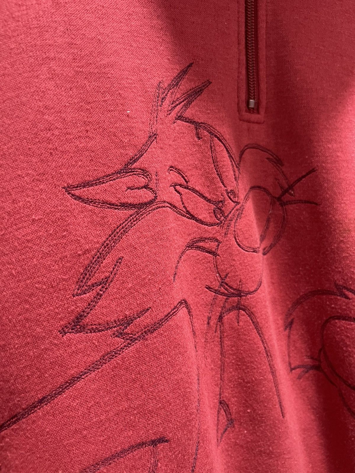 Anime × Cartoon Network × Vintage SYLVESTER JR LOONEY TUNES ART DESIGN HALF ZIP SWEATSHIRT Size US L / EU 52-54 / 3 - 5 Thumbnail