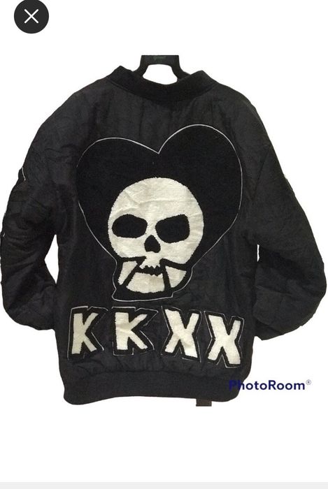 Blue Sugar Skull Print Women's Bomber Jacket main image 1
