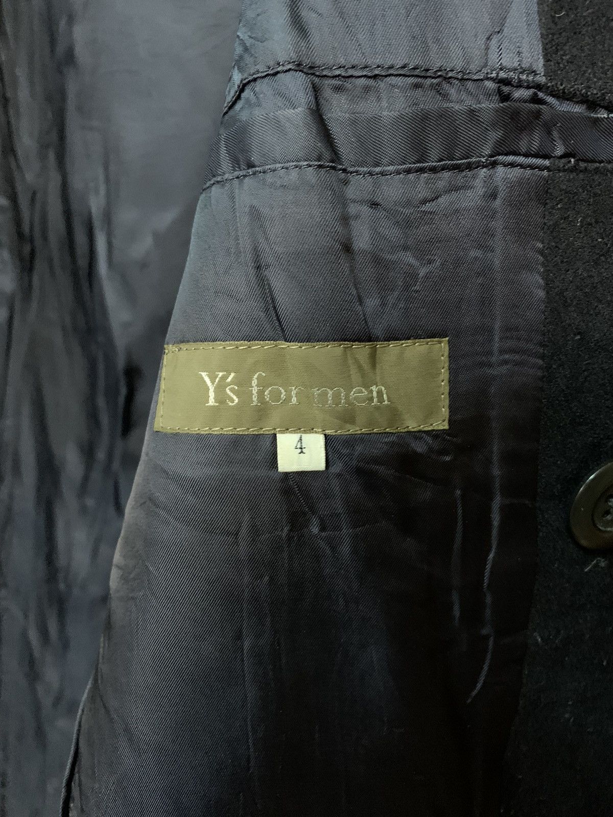 Y's for Men × Yohji Yamamoto Vintage Yohji Yamamoto Laine Wool Pea Coat Made In Japan Size US L / EU 52-54 / 3 - 12 Thumbnail