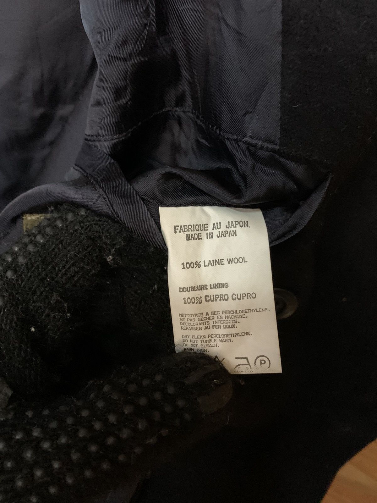Y's for Men × Yohji Yamamoto Vintage Yohji Yamamoto Laine Wool Pea Coat Made In Japan Size US L / EU 52-54 / 3 - 10 Thumbnail