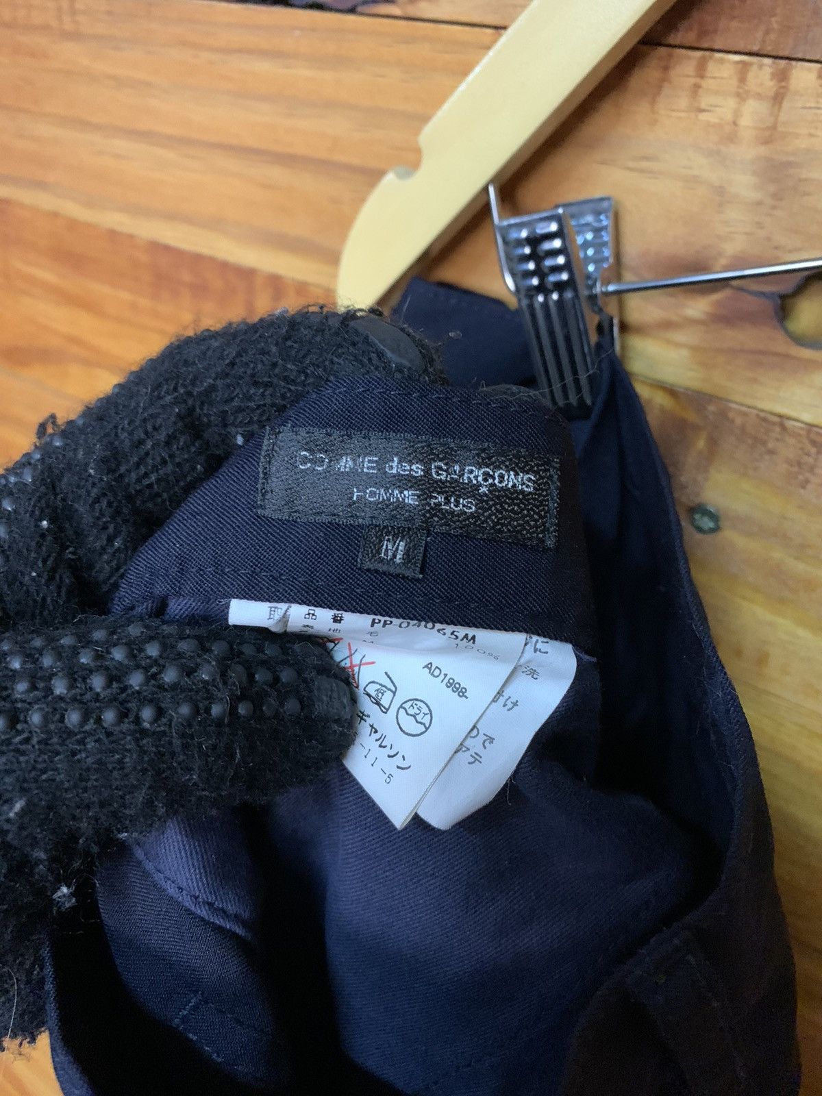 Comme des Garcons Homme Plus Vintage AD1998 CDG Homme Plus Wool Laine Black Size US 30 / EU 46 - 5 Thumbnail