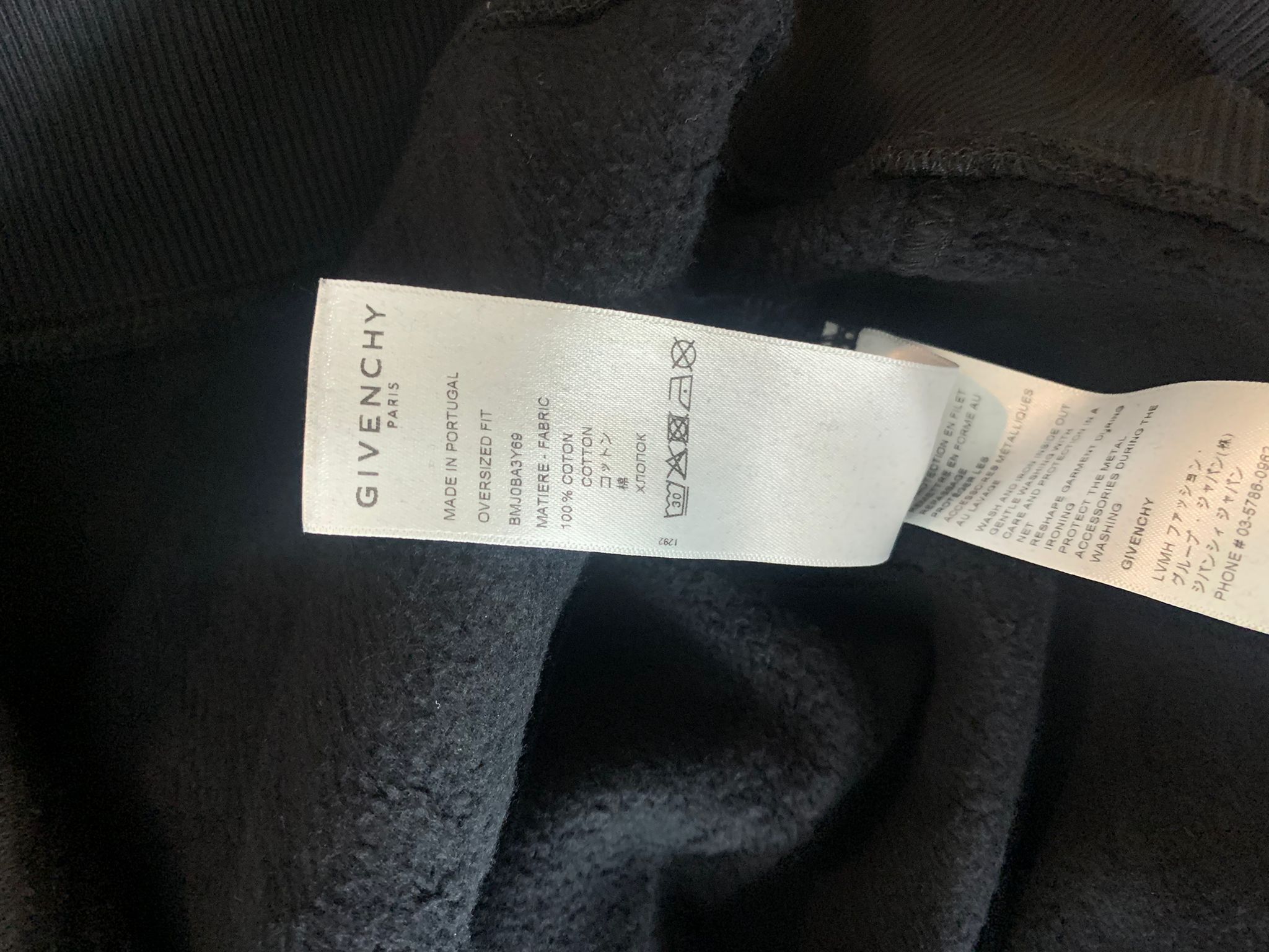 Givenchy Chain Empty Frame Hoodie in Black Size US S / EU 44-46 / 1 - 12 Thumbnail