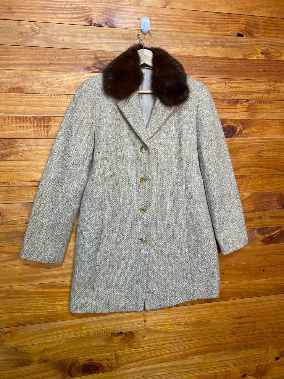 Burberry Burberry Stoneham Wool Tweed Coat Size US S / EU 44-46 / 1 - 2 Thumbnail