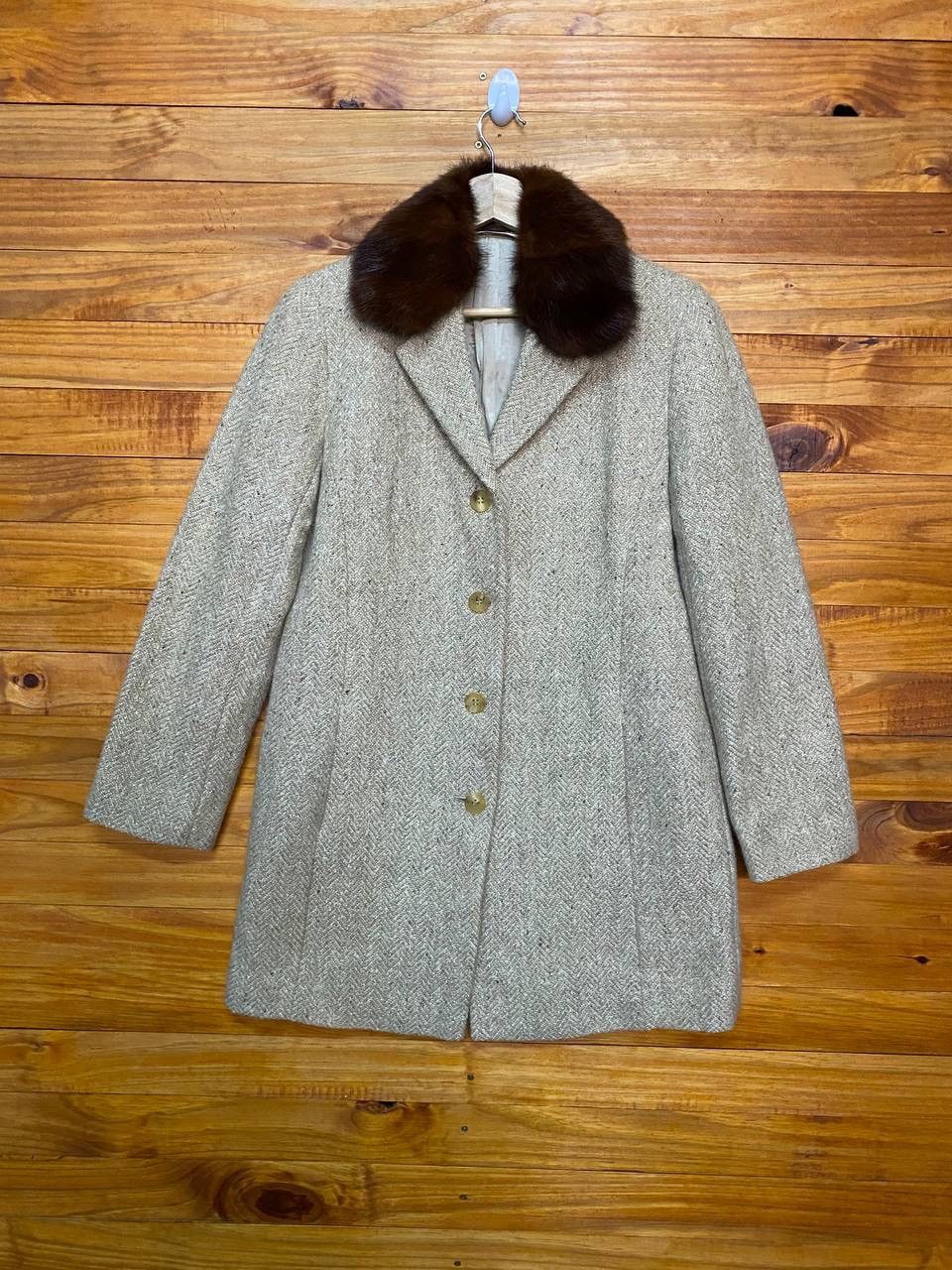 Burberry Burberry Stoneham Wool Tweed Coat Size US S / EU 44-46 / 1 - 1 Thumbnail
