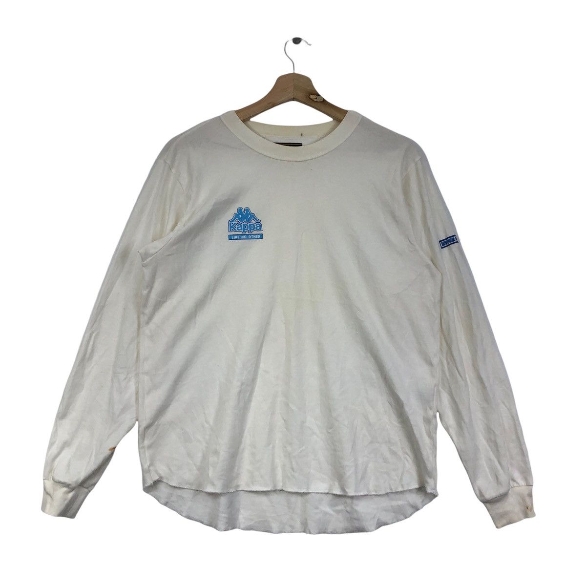 Vtg KAPPA ITALIA FOOTBALL Soccer Sport Tee Shirt Long Sleeve