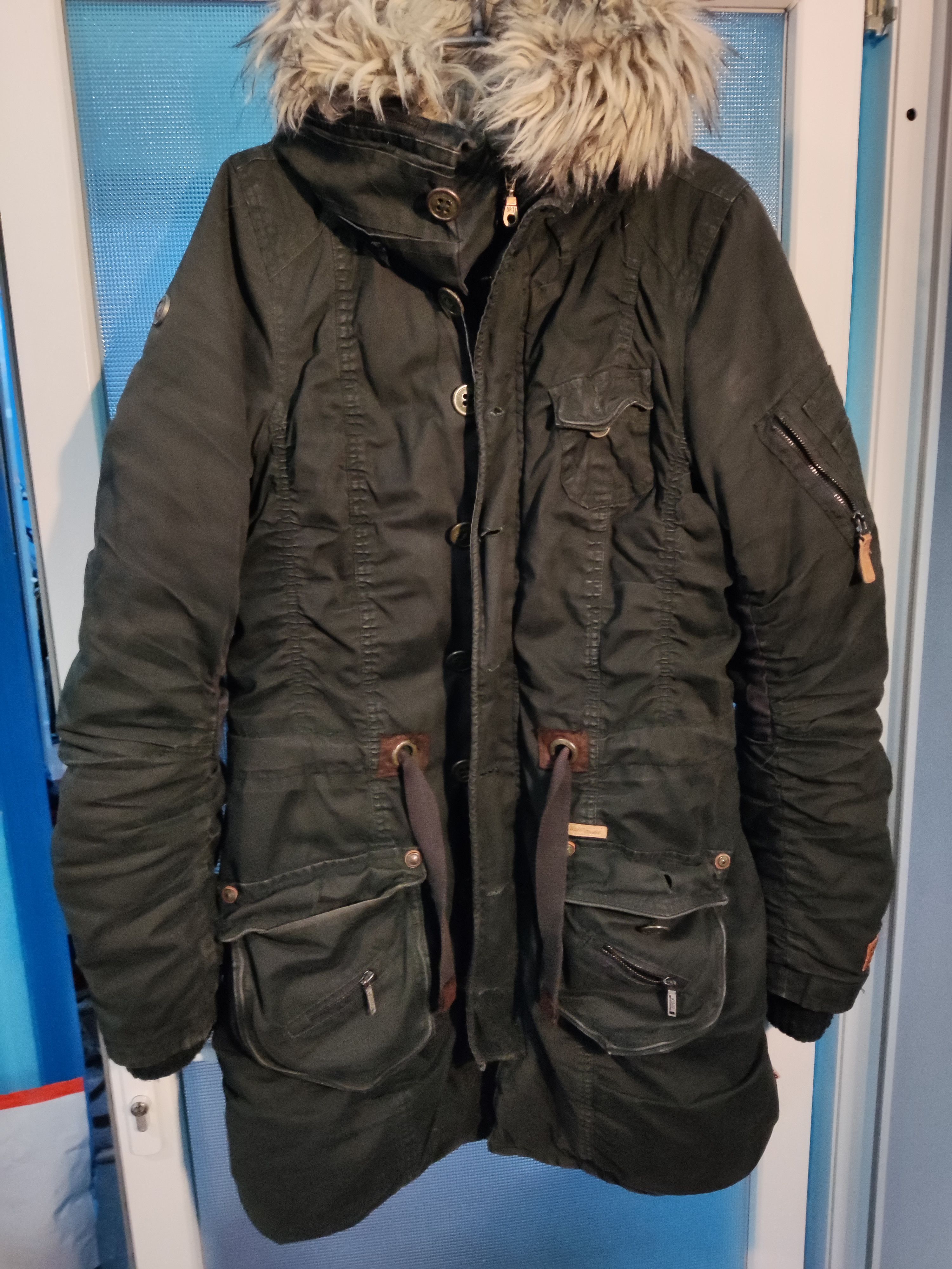 Vintage vintage khujo cargo tactical parka clammy jacket combat | Grailed