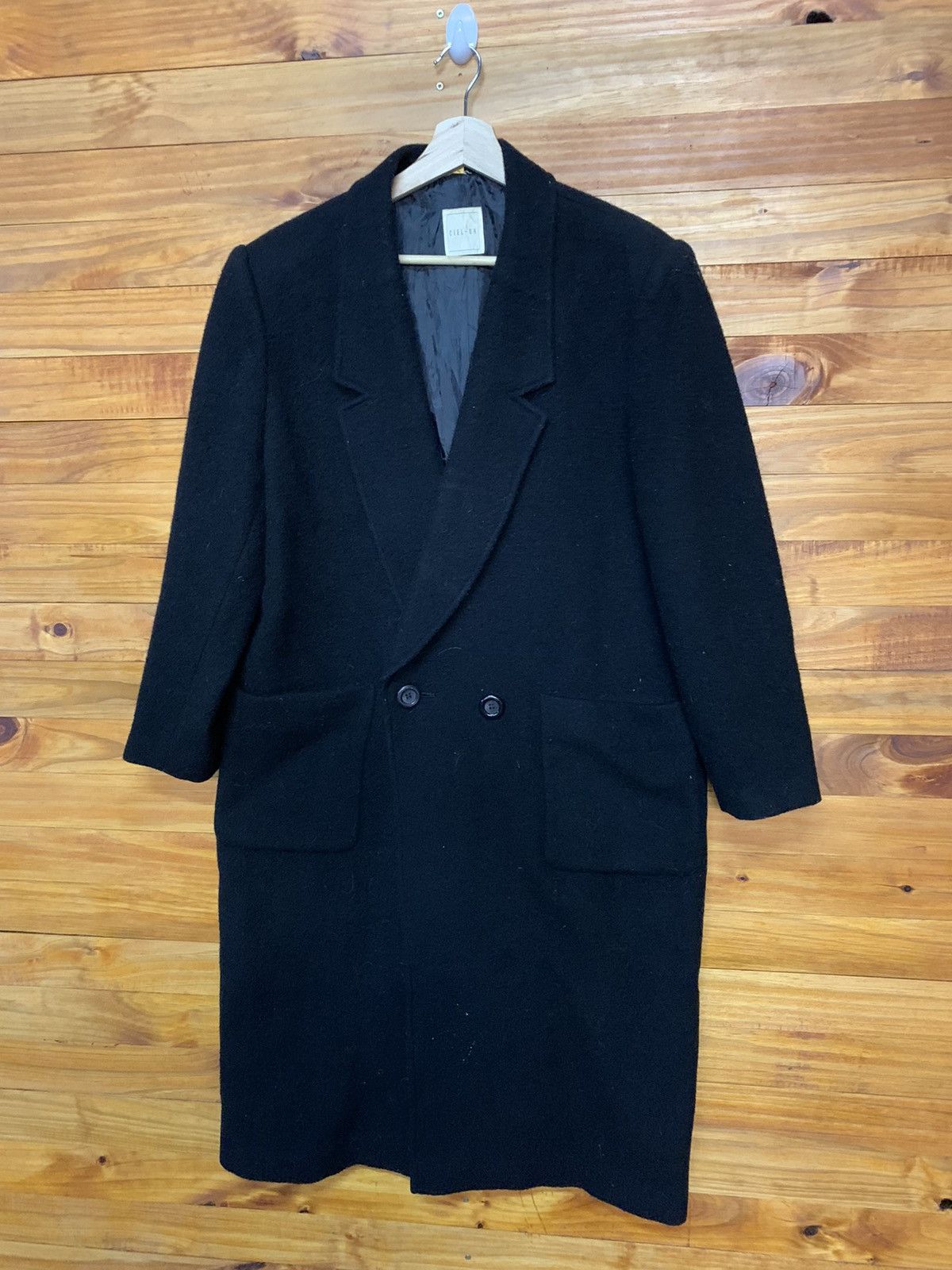 Japanese Brand Vintage CIEL-UN Mohair Overcoat Made In Japan Size US M / EU 48-50 / 2 - 3 Thumbnail