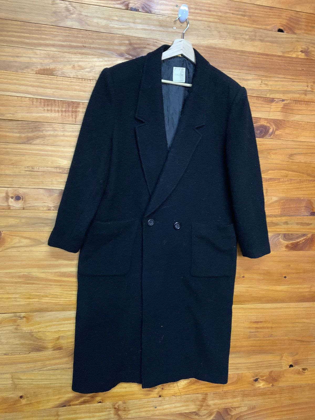 Japanese Brand Vintage CIEL-UN Mohair Overcoat Made In Japan Size US M / EU 48-50 / 2 - 2 Thumbnail