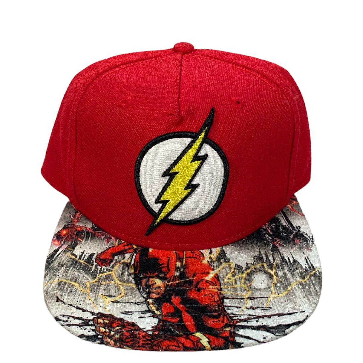 DC Comics Dc Comics Flash Red Super Hero Graphic Brim Wool Blend Hat Size ONE SIZE - 1 Thumbnail