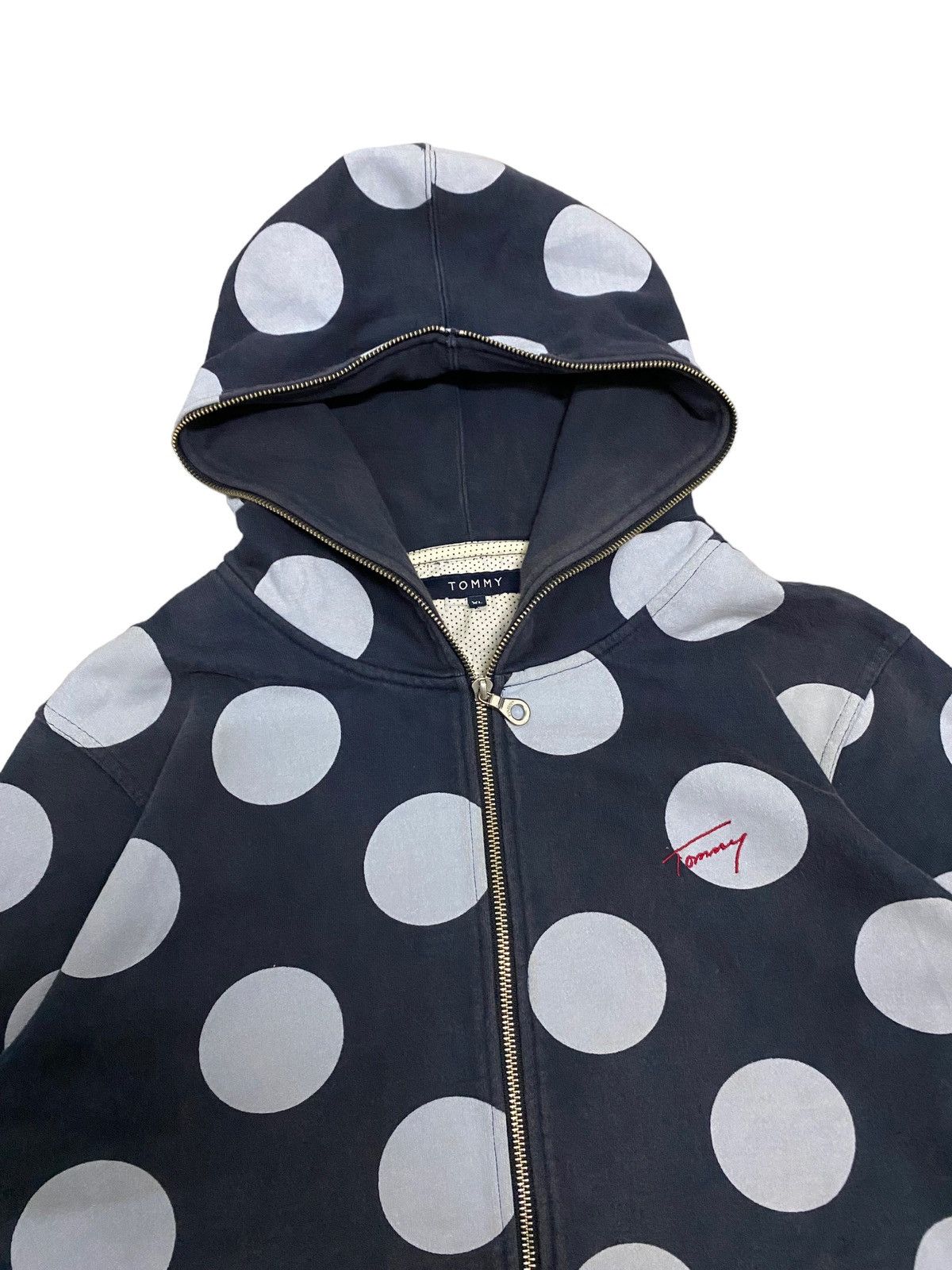 Tommy Hilfiger Vintage Tommy PolkaDot Hoodies Size US XL / EU 56 / 4 - 4 Thumbnail