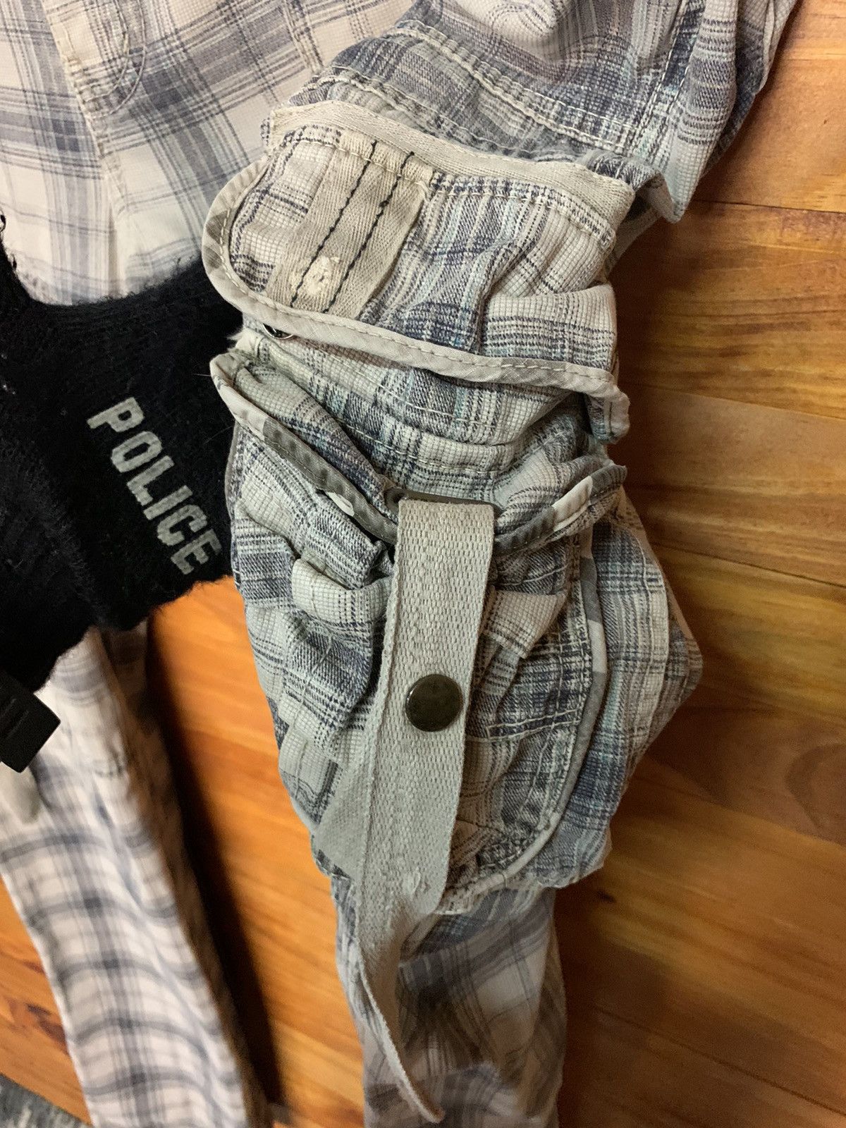 Japanese Brand Vintage Just Design Bondage Plaid Tartan Pants Size US 35 - 7 Thumbnail