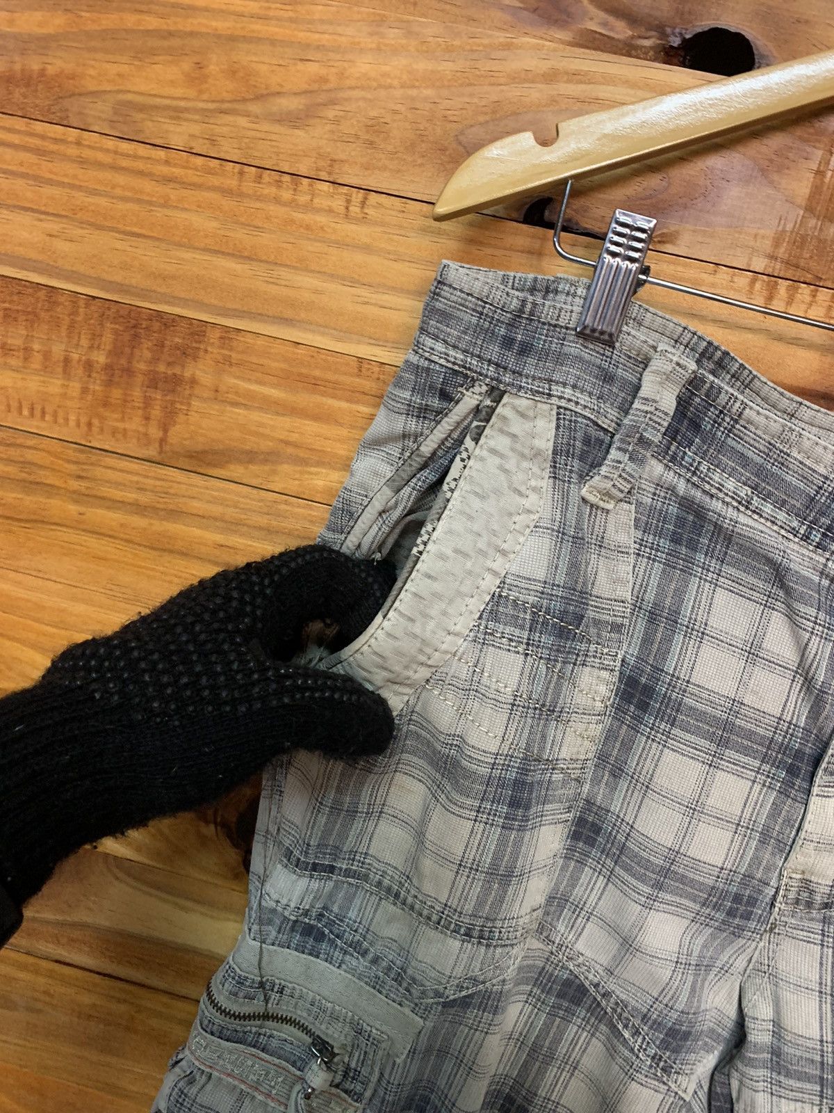 Japanese Brand Vintage Just Design Bondage Plaid Tartan Pants Size US 35 - 9 Thumbnail