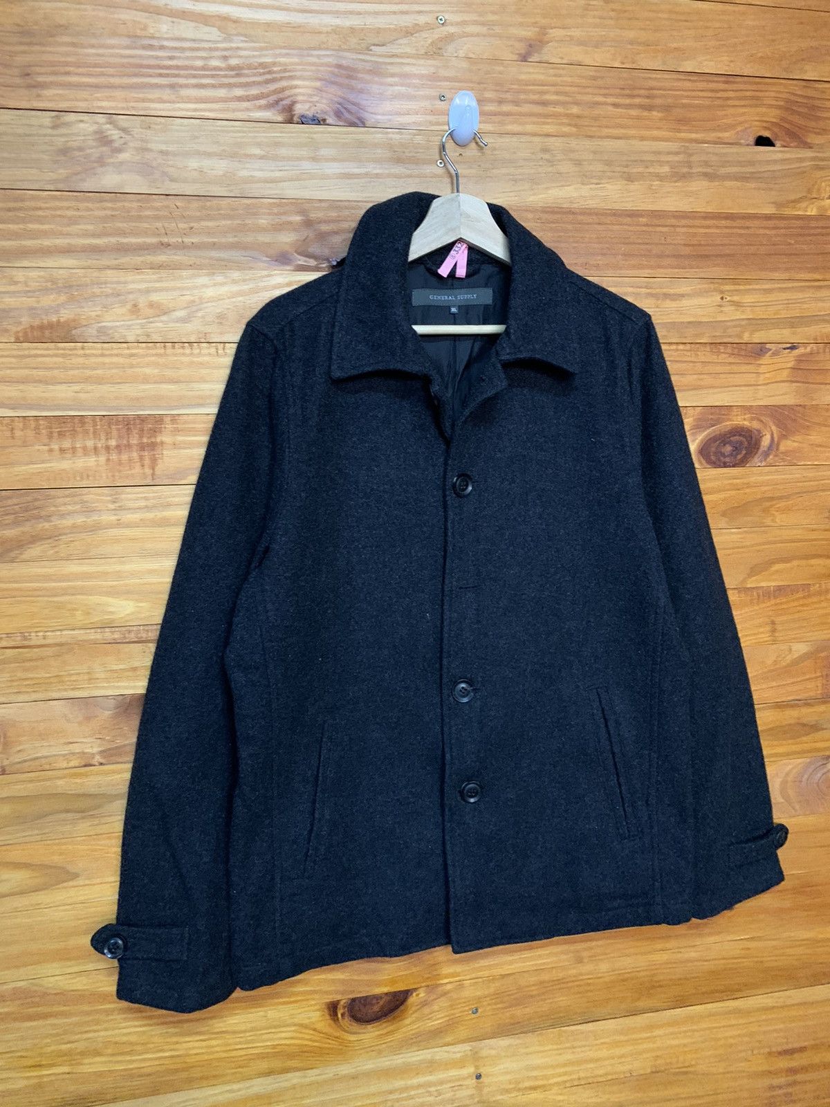 Japanese Brand General Supply Boiled Wool Button Up Jacket Size US L / EU 52-54 / 3 - 3 Thumbnail