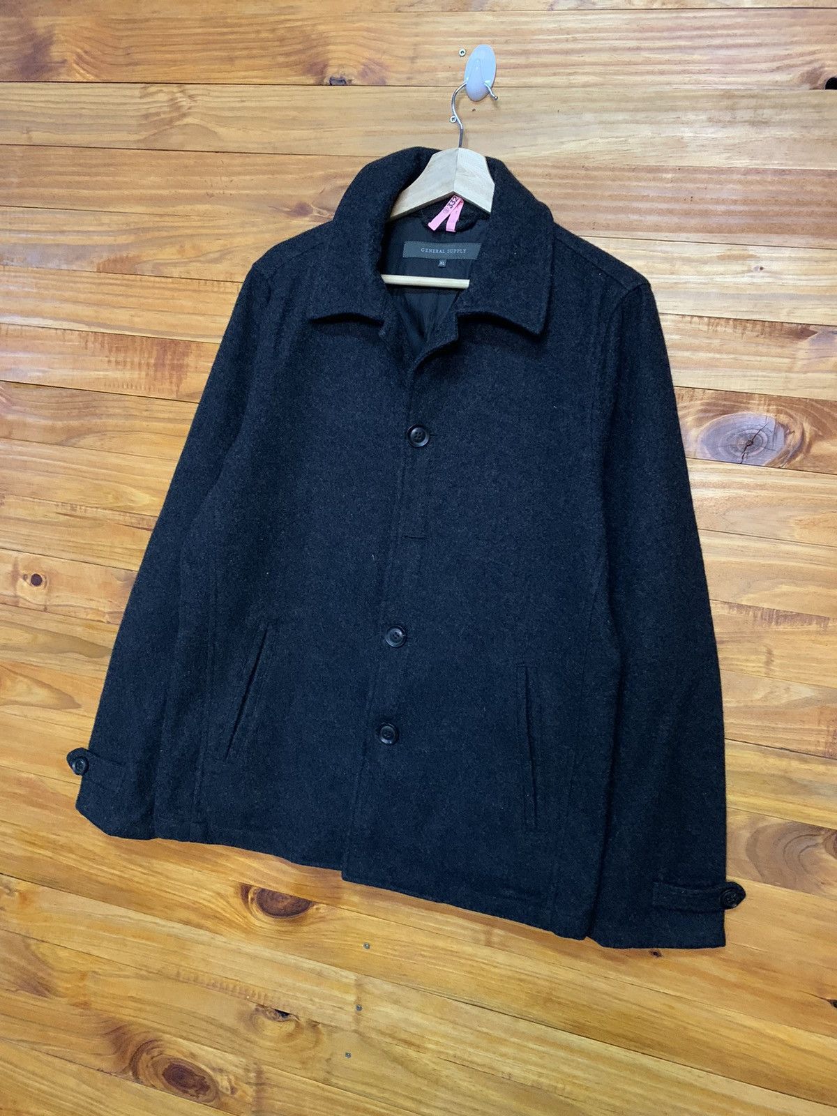 Japanese Brand General Supply Boiled Wool Button Up Jacket Size US L / EU 52-54 / 3 - 4 Thumbnail