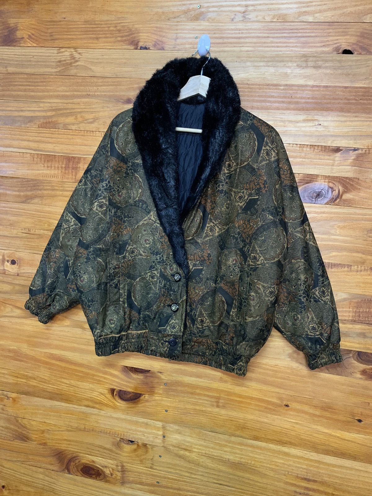 Vintage Vintage 80s Fur Collar Abstract Avant Garde Design Size US L / EU 52-54 / 3 - 2 Thumbnail