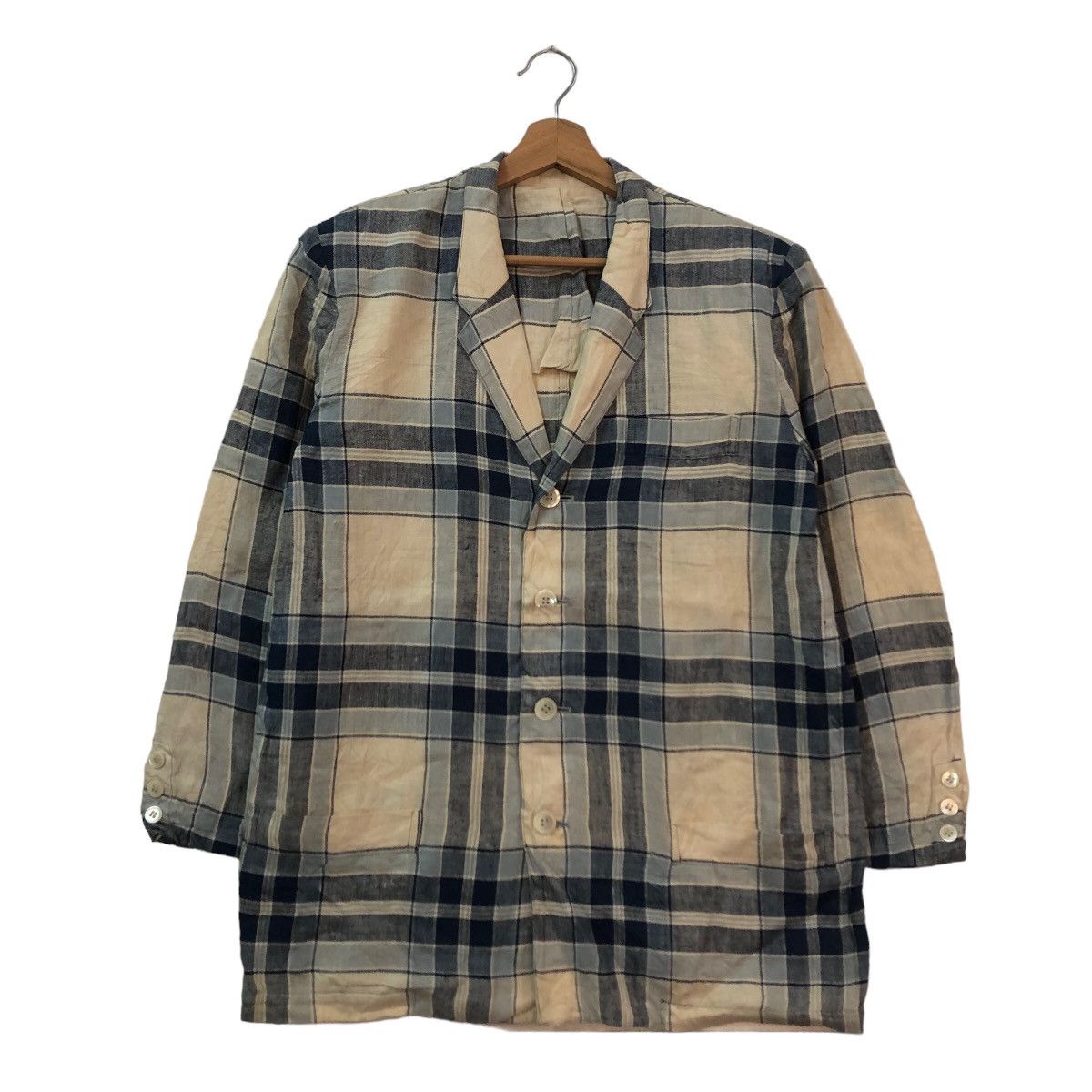Yohji Yamamoto VINTAGE Y’S YOHJI YAMAMOTO JAPAN TARTAN DESIGN CHORE JACKET Size US M / EU 48-50 / 2 - 1 Thumbnail