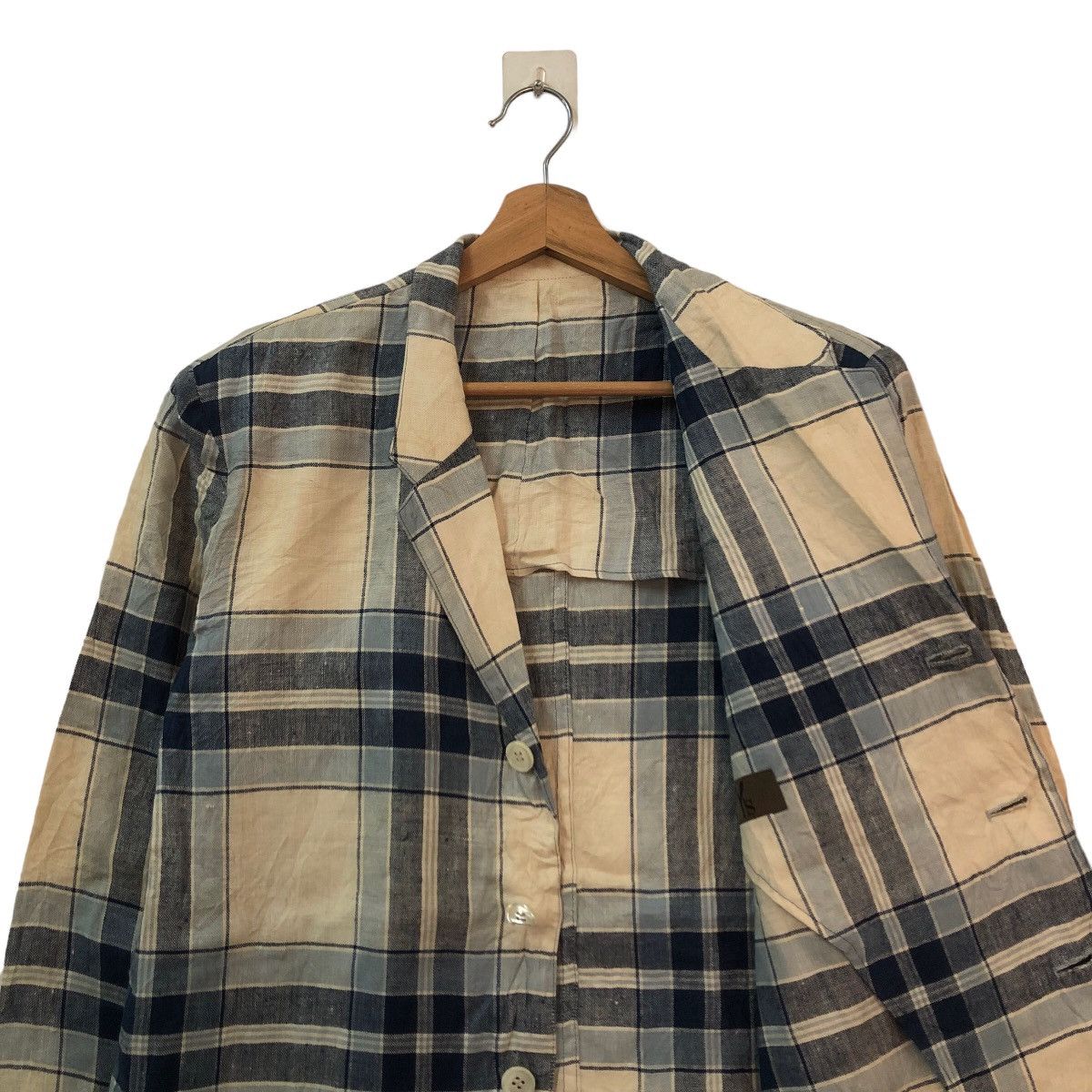 Yohji Yamamoto VINTAGE Y’S YOHJI YAMAMOTO JAPAN TARTAN DESIGN CHORE JACKET Size US M / EU 48-50 / 2 - 8 Thumbnail