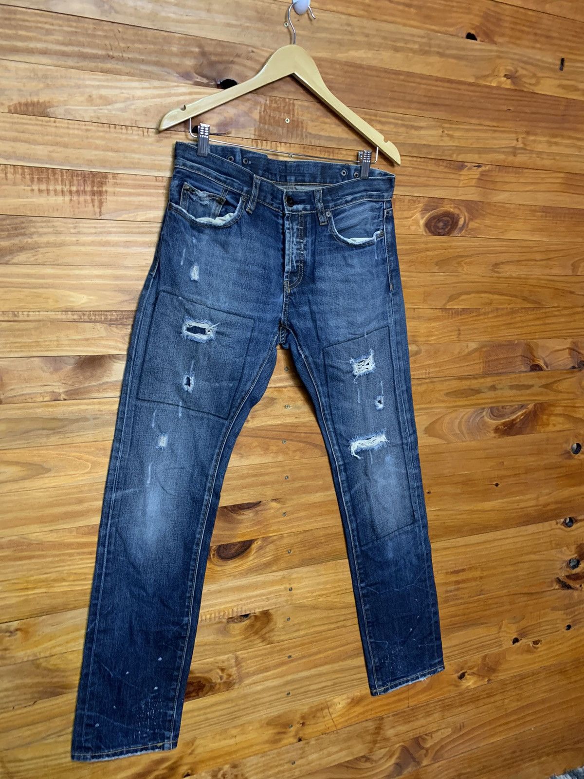 JW Anderson Jw Anderson Distressed Selvage Jeans Size US 32 / EU 48 - 2 Thumbnail