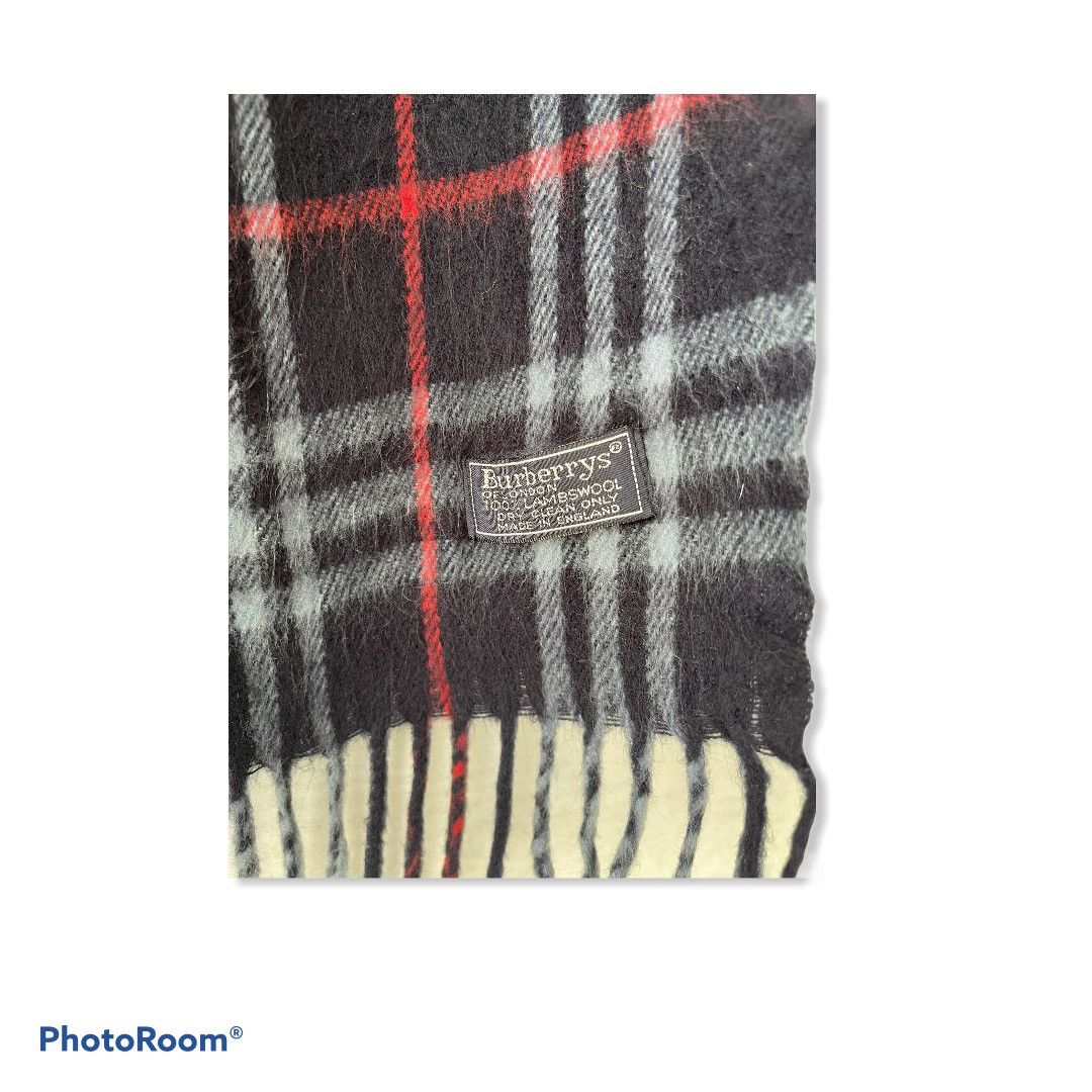 Burberry VINTAGE BURBERRYS NOVA CHECK SCAF WOOL ENGLAND Size ONE SIZE - 2 Thumbnail