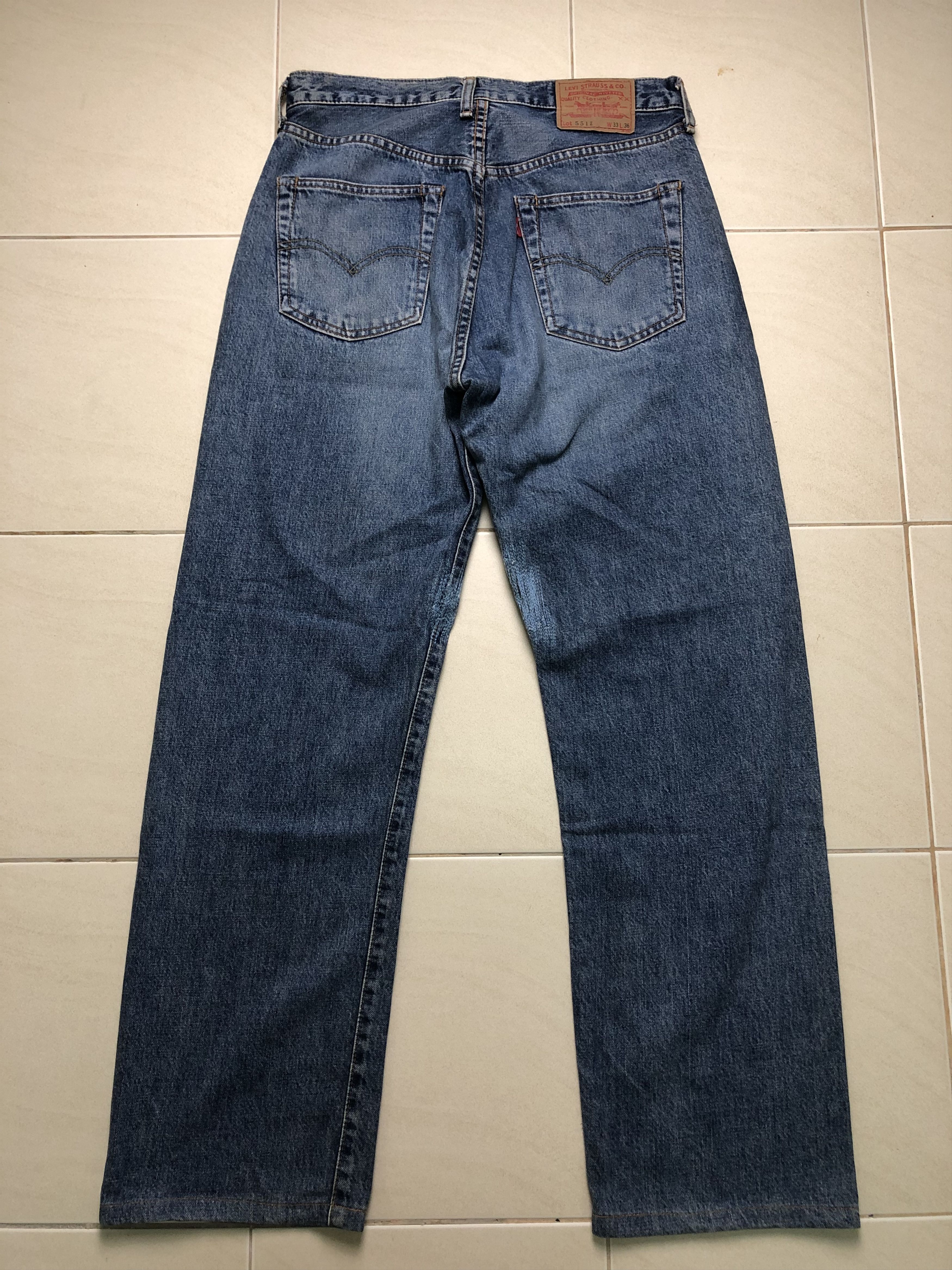 Levi's Vintage Big E Lot 551Z Selvedge 31x30 Size US 31 - 11 Thumbnail