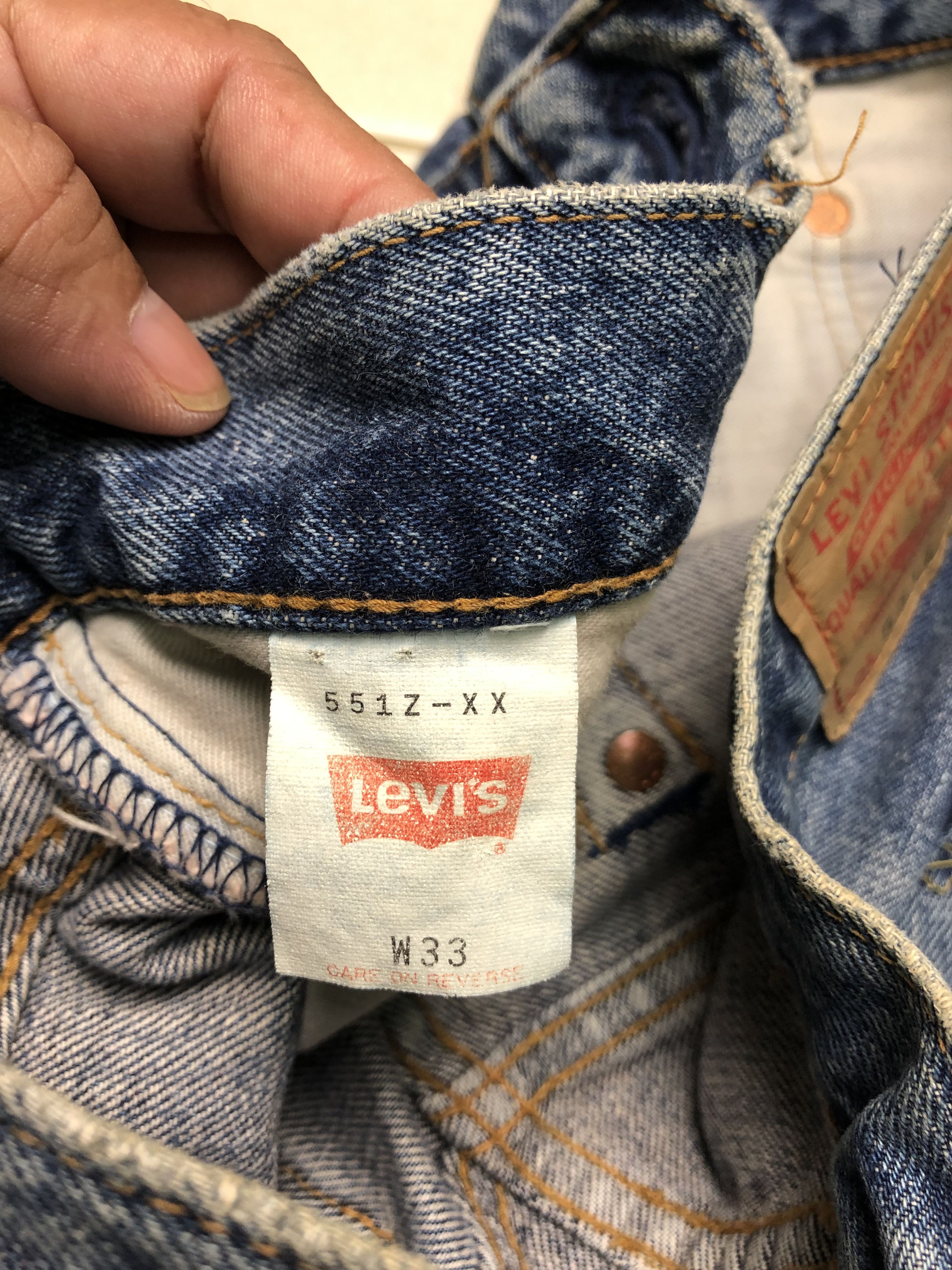 Levi's Vintage Big E Lot 551Z Selvedge 31x30 Size US 31 - 8 Thumbnail