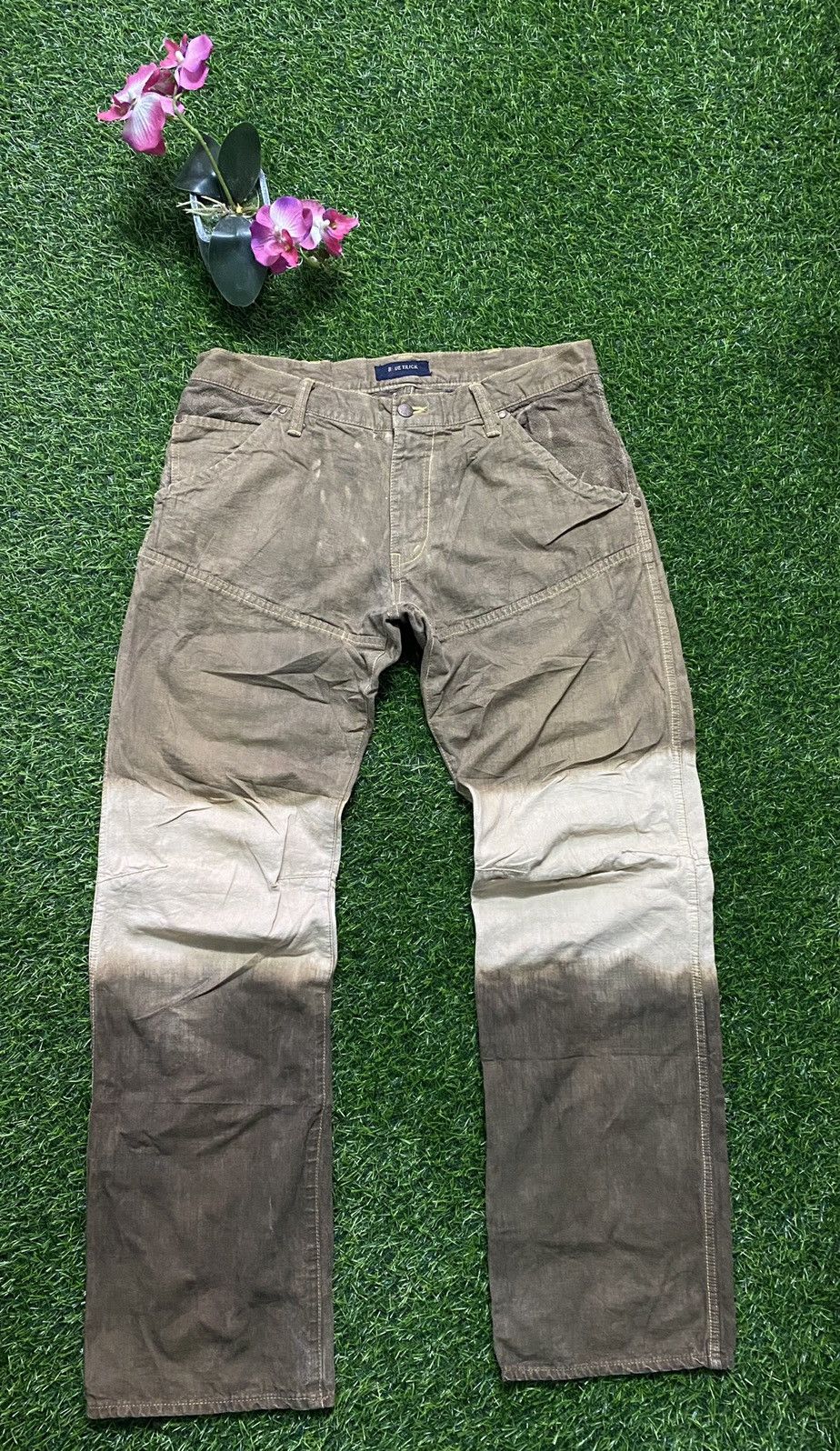 Japanese Brand × Vintage Vintage Blue Trick Trouser Size US 35 - 1 Thumbnail