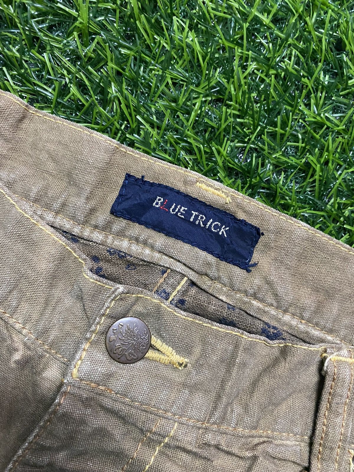 Japanese Brand × Vintage Vintage Blue Trick Trouser Size US 35 - 3 Thumbnail