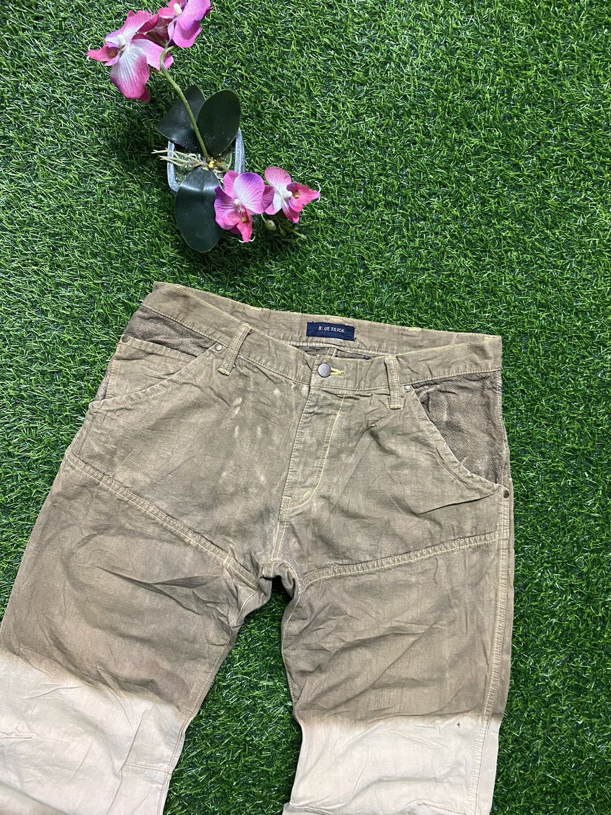 Japanese Brand × Vintage Vintage Blue Trick Trouser Size US 35 - 4 Thumbnail