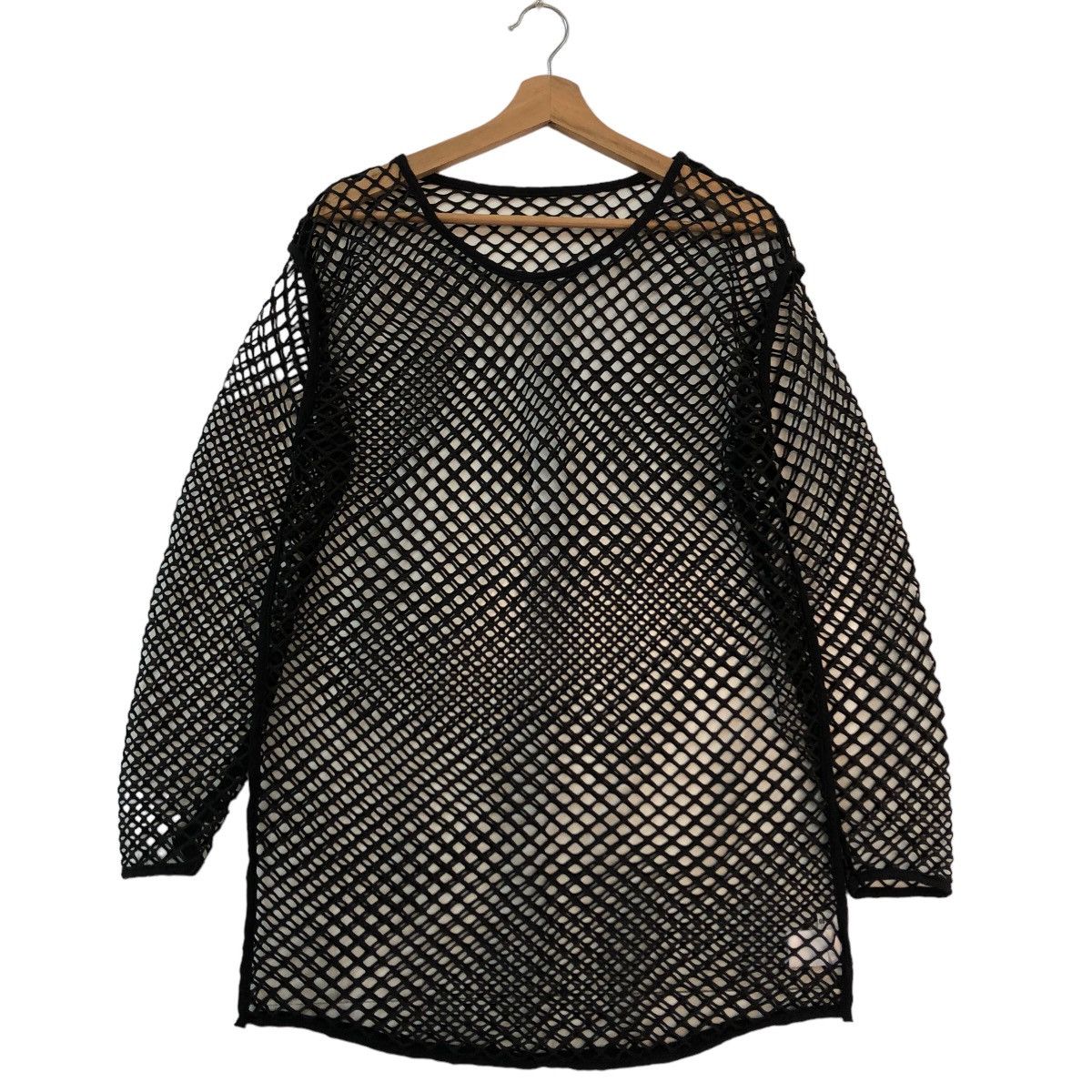 Japanese Brand 🔥RICK OWENS DESIGN STYLE WEGO JAPAN NET LONG SLEEVE Size US M / EU 48-50 / 2 - 1 Thumbnail