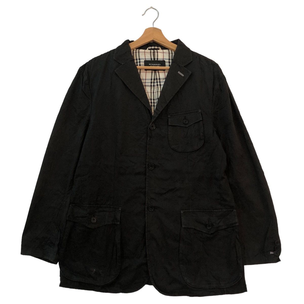 Burberry VINTAGE CHORE JACKET BURBERRY BLACK LABEL NOVA CHECK LINING Size US L / EU 52-54 / 3 - 1 Thumbnail