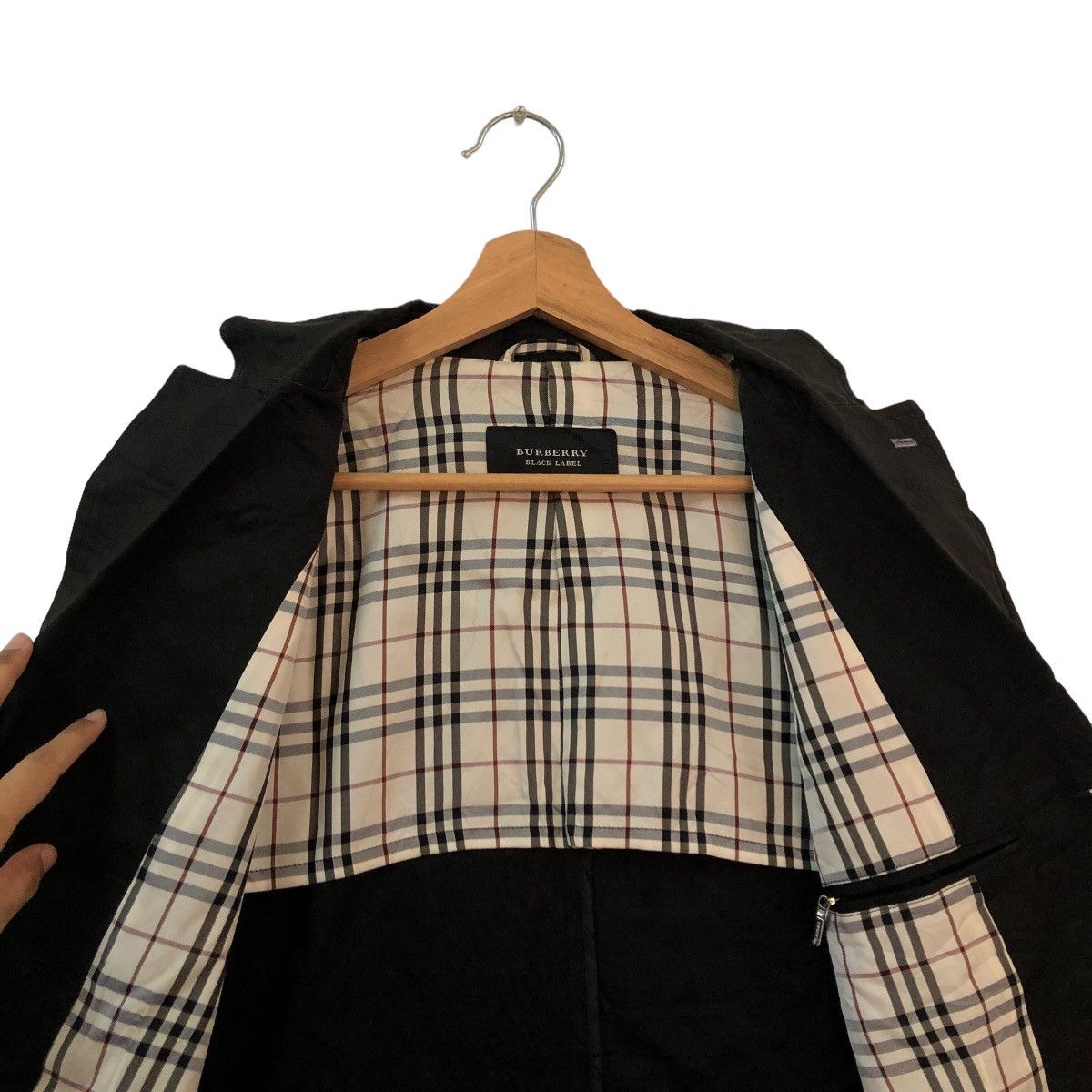 Burberry VINTAGE CHORE JACKET BURBERRY BLACK LABEL NOVA CHECK LINING Size US L / EU 52-54 / 3 - 7 Thumbnail