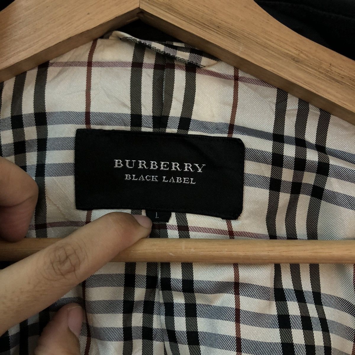 Burberry VINTAGE CHORE JACKET BURBERRY BLACK LABEL NOVA CHECK LINING Size US L / EU 52-54 / 3 - 11 Thumbnail