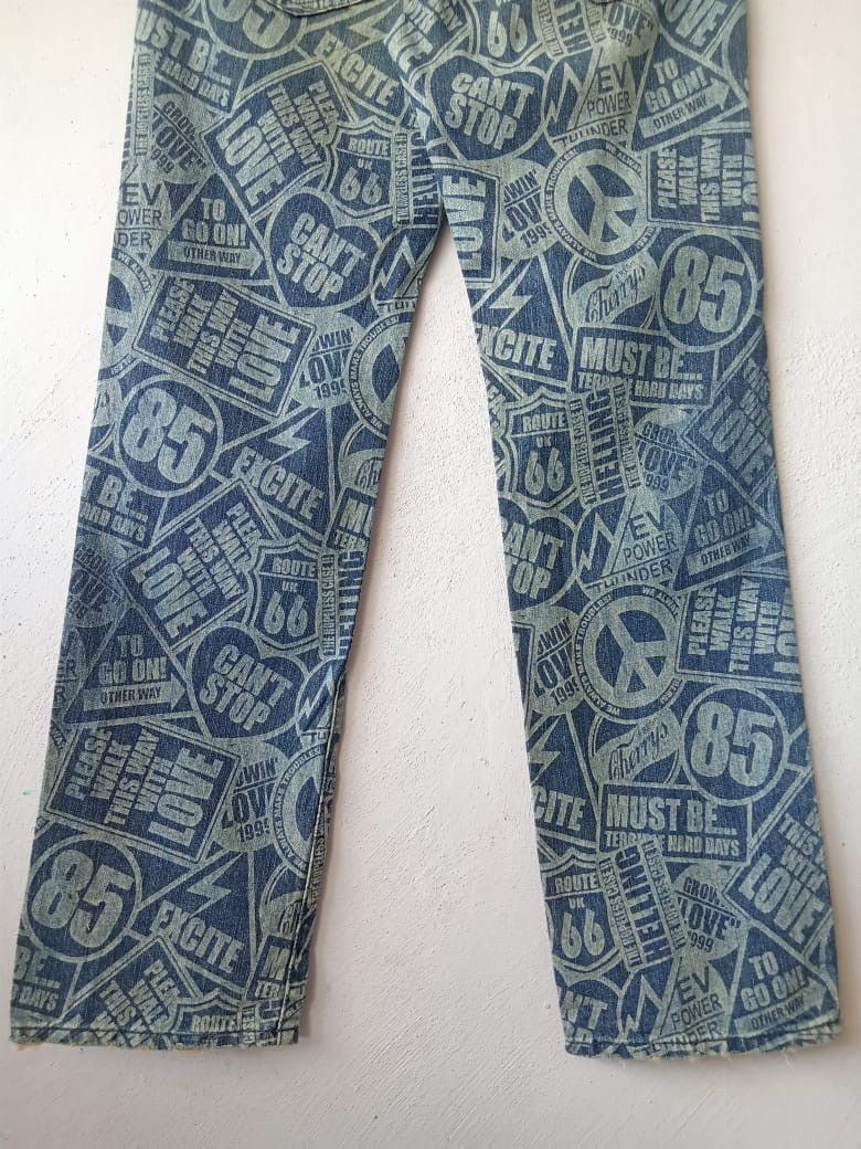 Hysteric Glamour Japanese Brand Inspired Hysteric Glamour Fullprint Denim Size US 30 / EU 46 - 6 Thumbnail