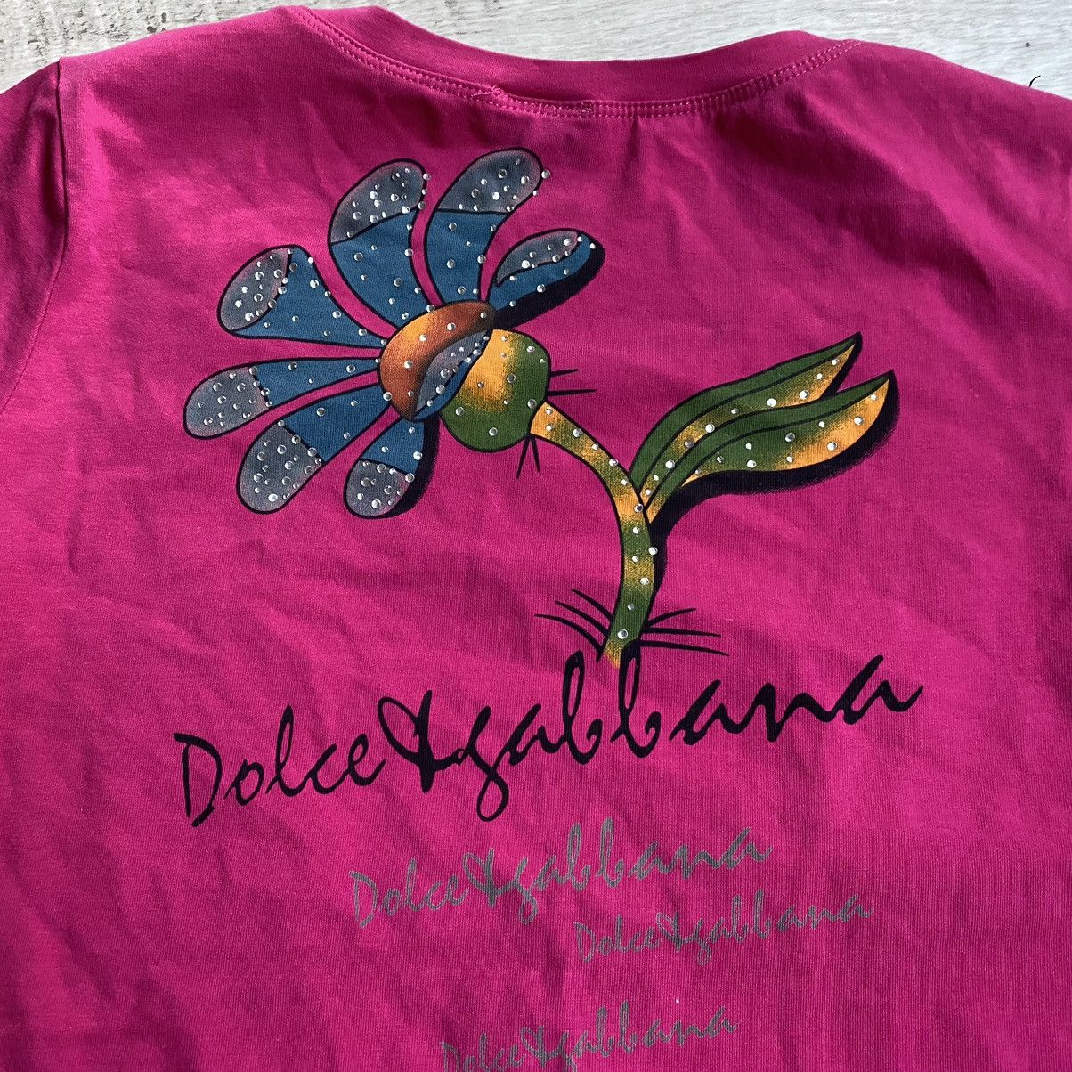 Dolce & Gabbana × Vintage VINTAGE DOLCE AND GABBANA FLOWERS T SHIRT Size S / US 4 / IT 40 - 4 Thumbnail