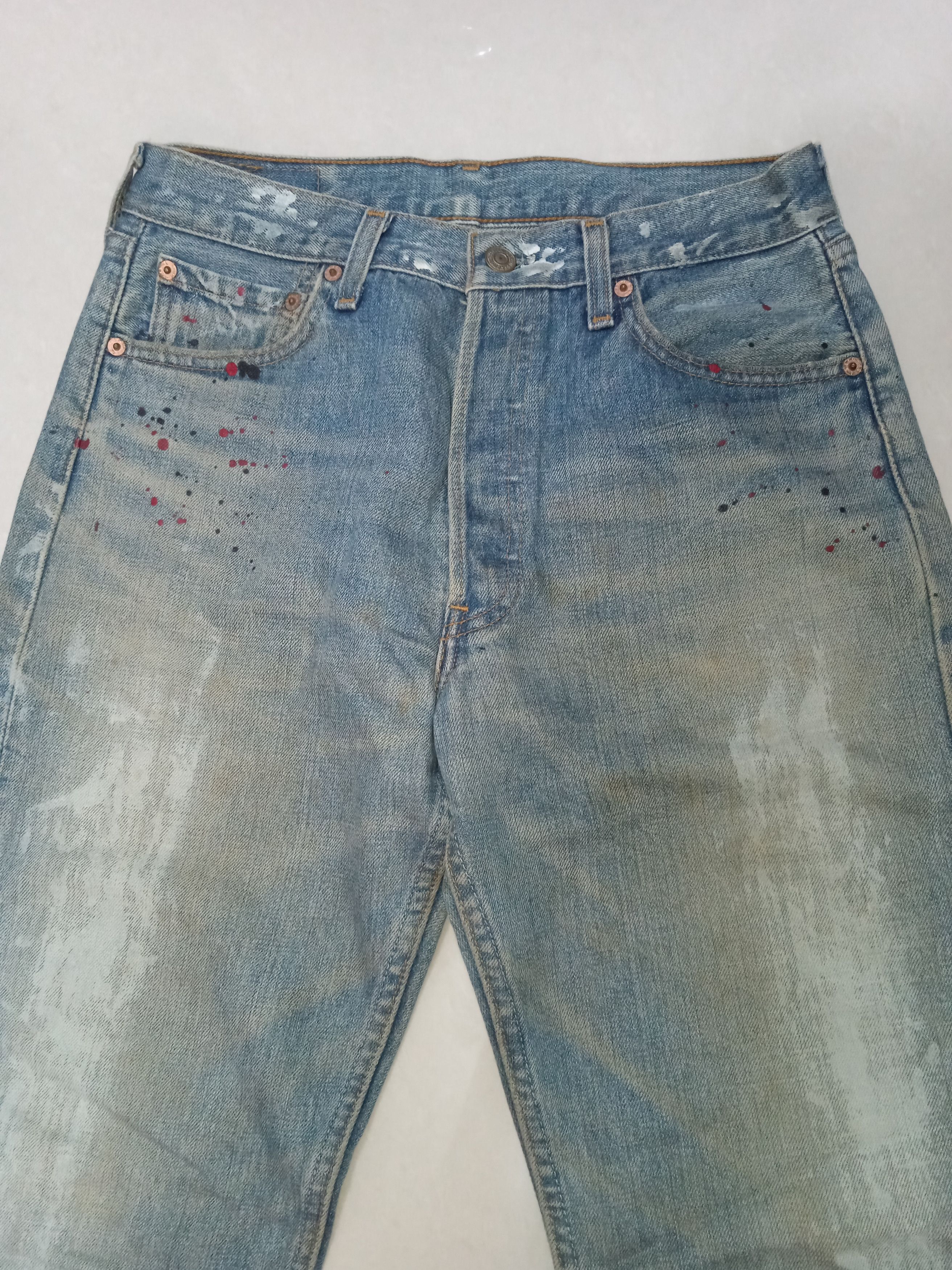 Levi's VINTAGE Levi's 501 USA Distressed Denim Y2K Size US 29 - 7 Thumbnail