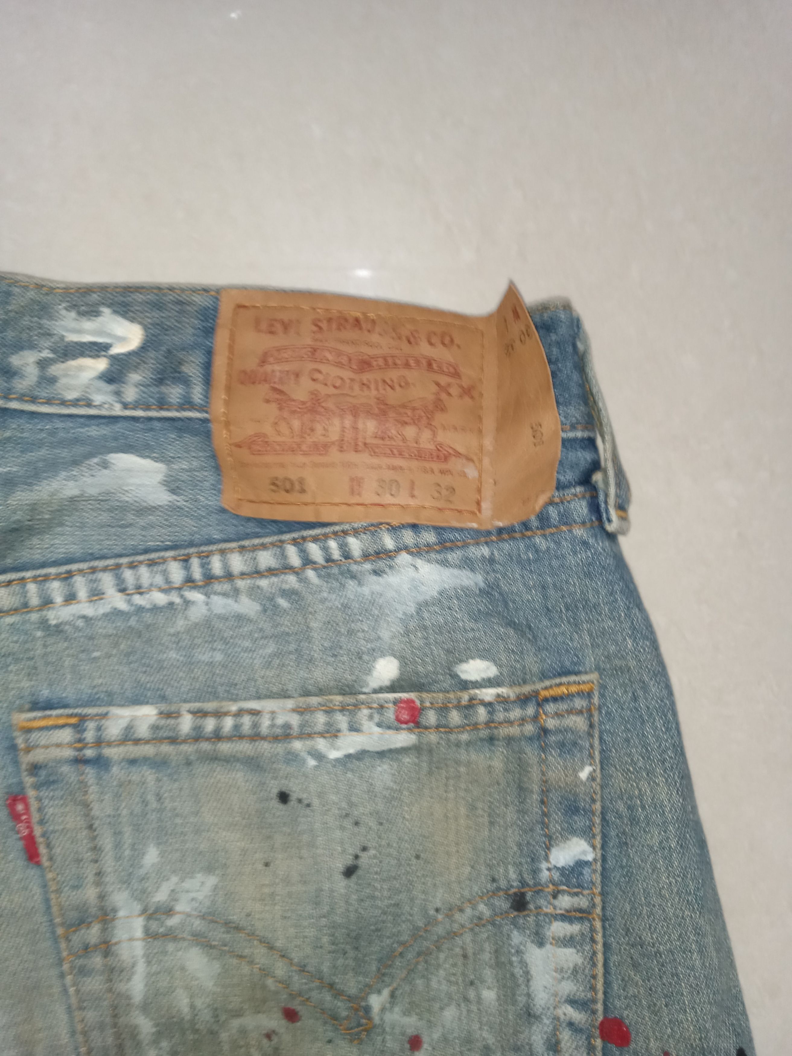 Levi's VINTAGE Levi's 501 USA Distressed Denim Y2K Size US 29 - 4 Thumbnail