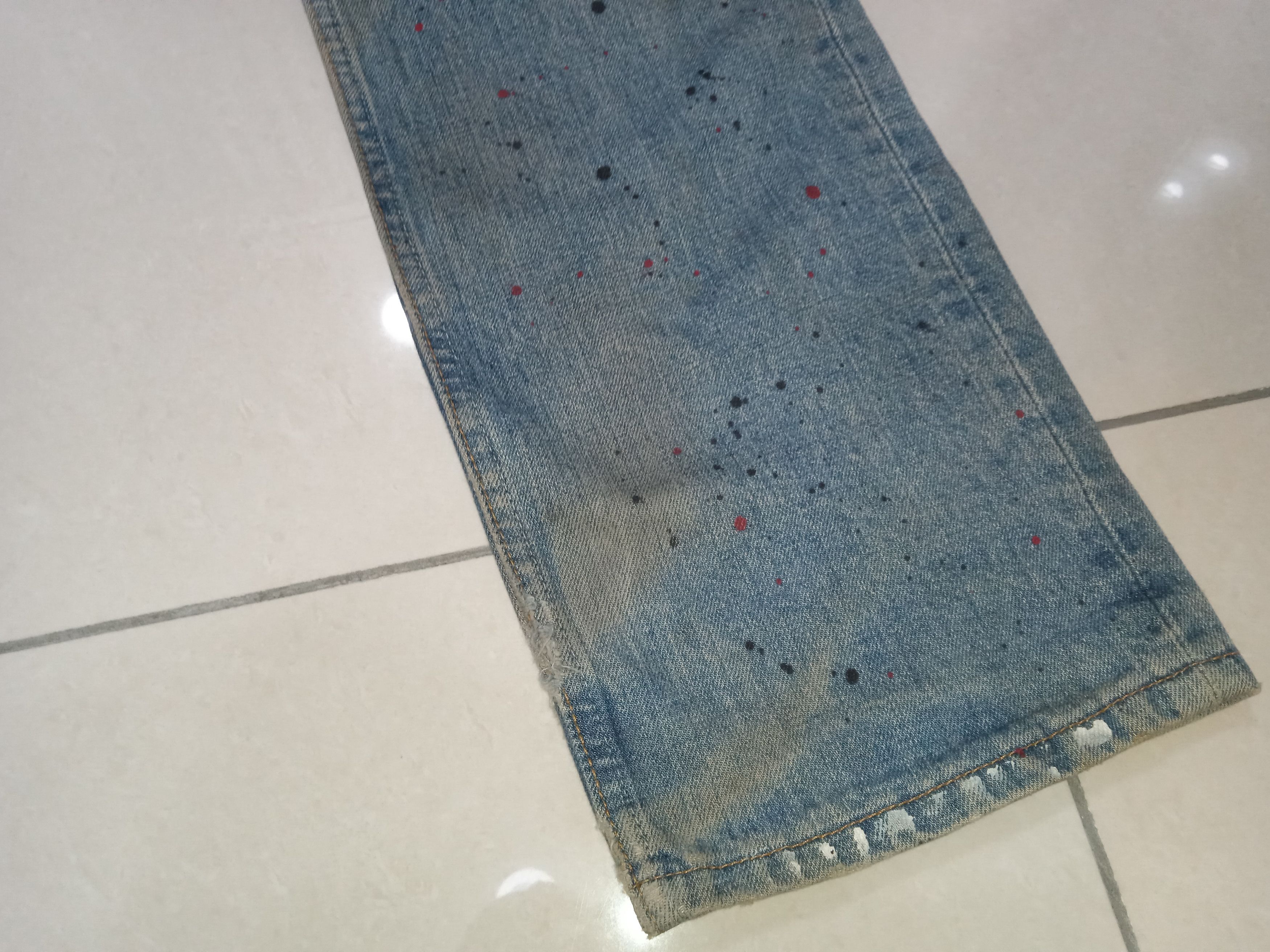 Levi's VINTAGE Levi's 501 USA Distressed Denim Y2K Size US 29 - 9 Thumbnail