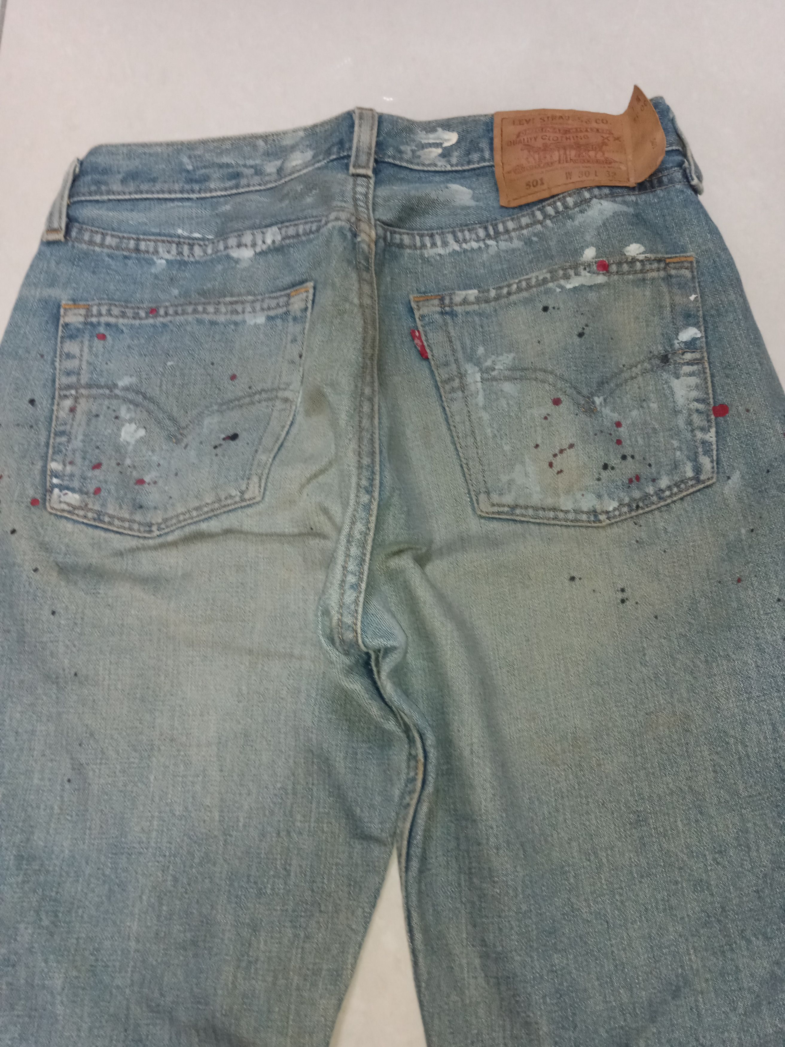Levi's VINTAGE Levi's 501 USA Distressed Denim Y2K Size US 29 - 11 Thumbnail
