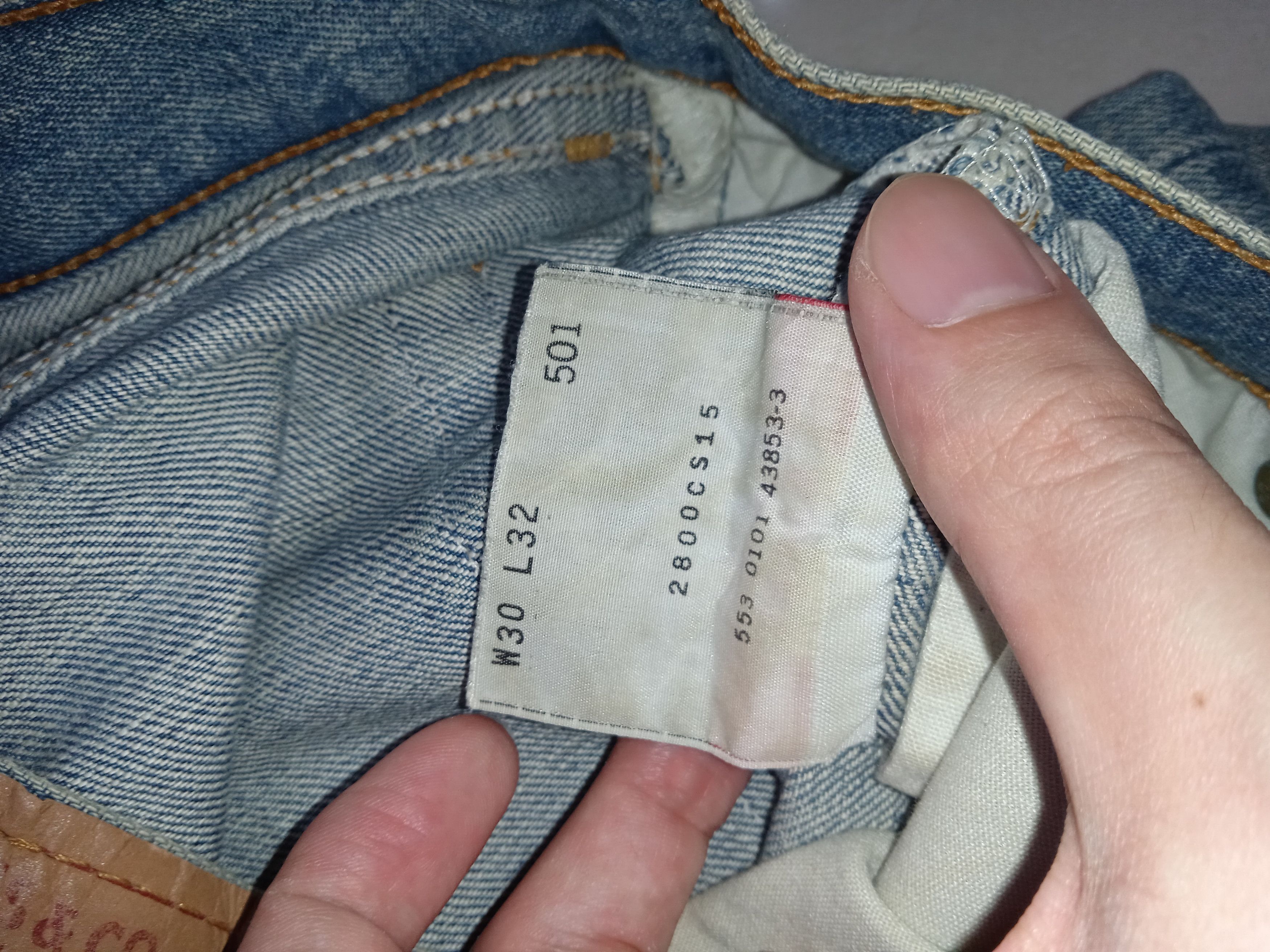 Levi's VINTAGE Levi's 501 USA Distressed Denim Y2K Size US 29 - 6 Thumbnail