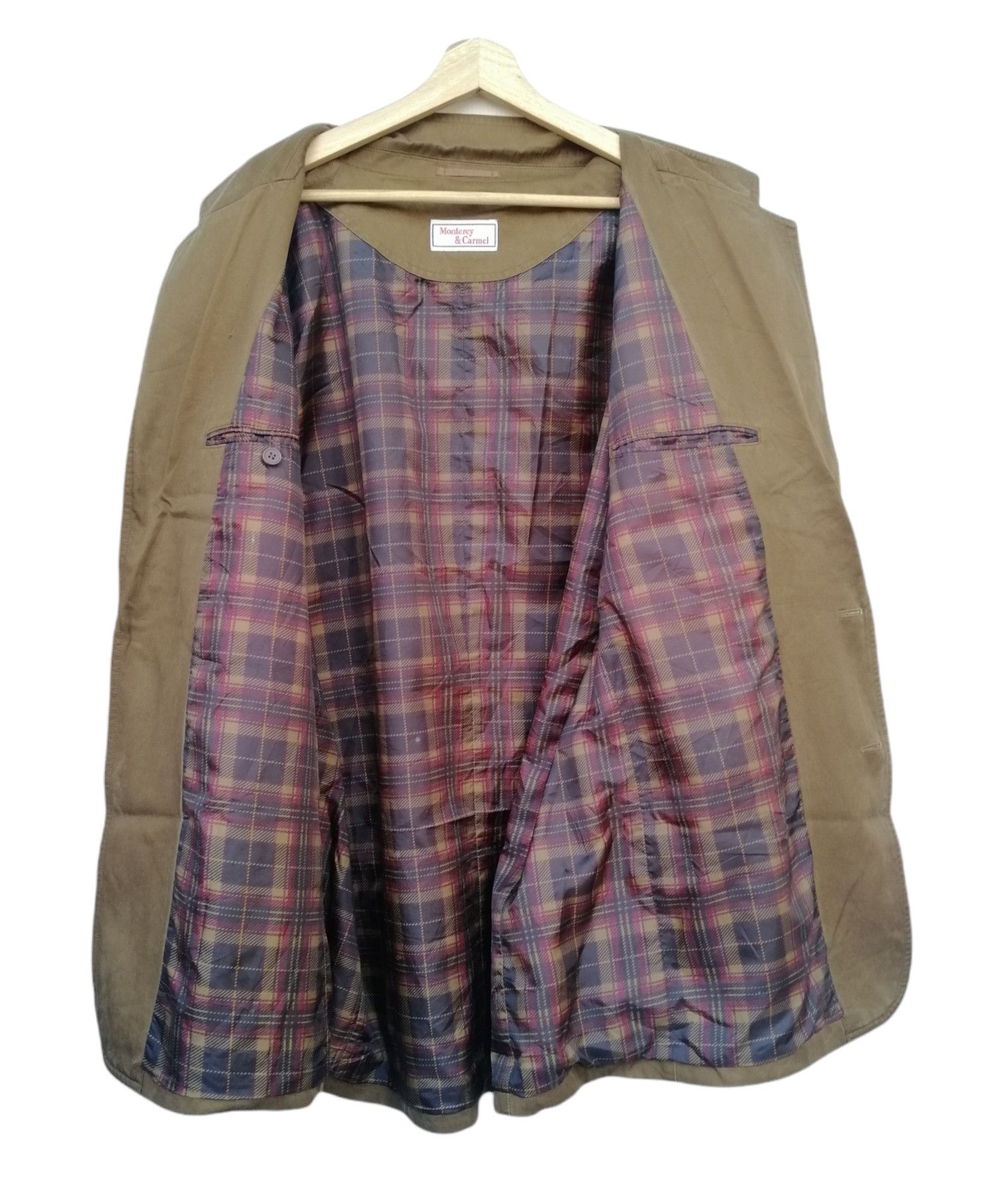 Japanese Brand Vintage Monterey & Carmel Tencel Single Breasted Jacket Size US L / EU 52-54 / 3 - 11 Thumbnail