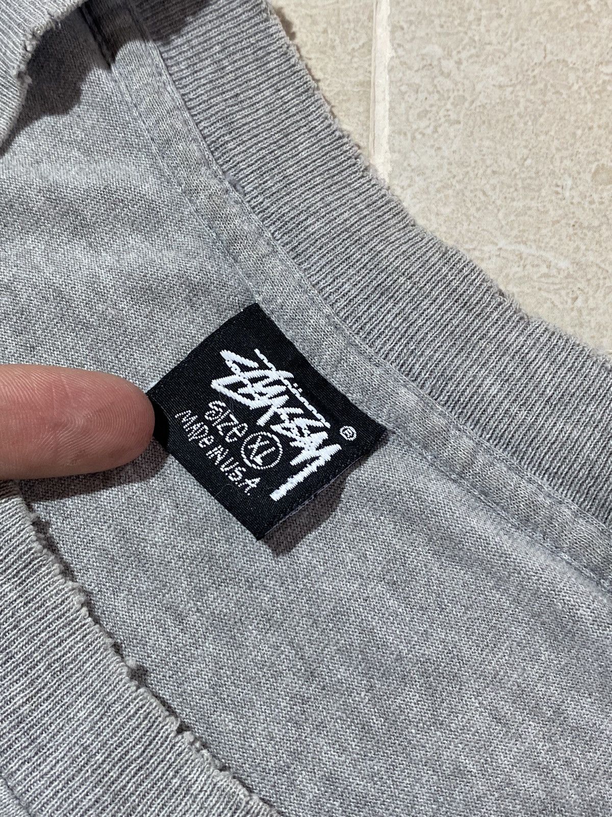 Stussy × Vintage Stussy made in USA vintage 90s distressed long sleeve Size US XL / EU 56 / 4 - 8 Thumbnail