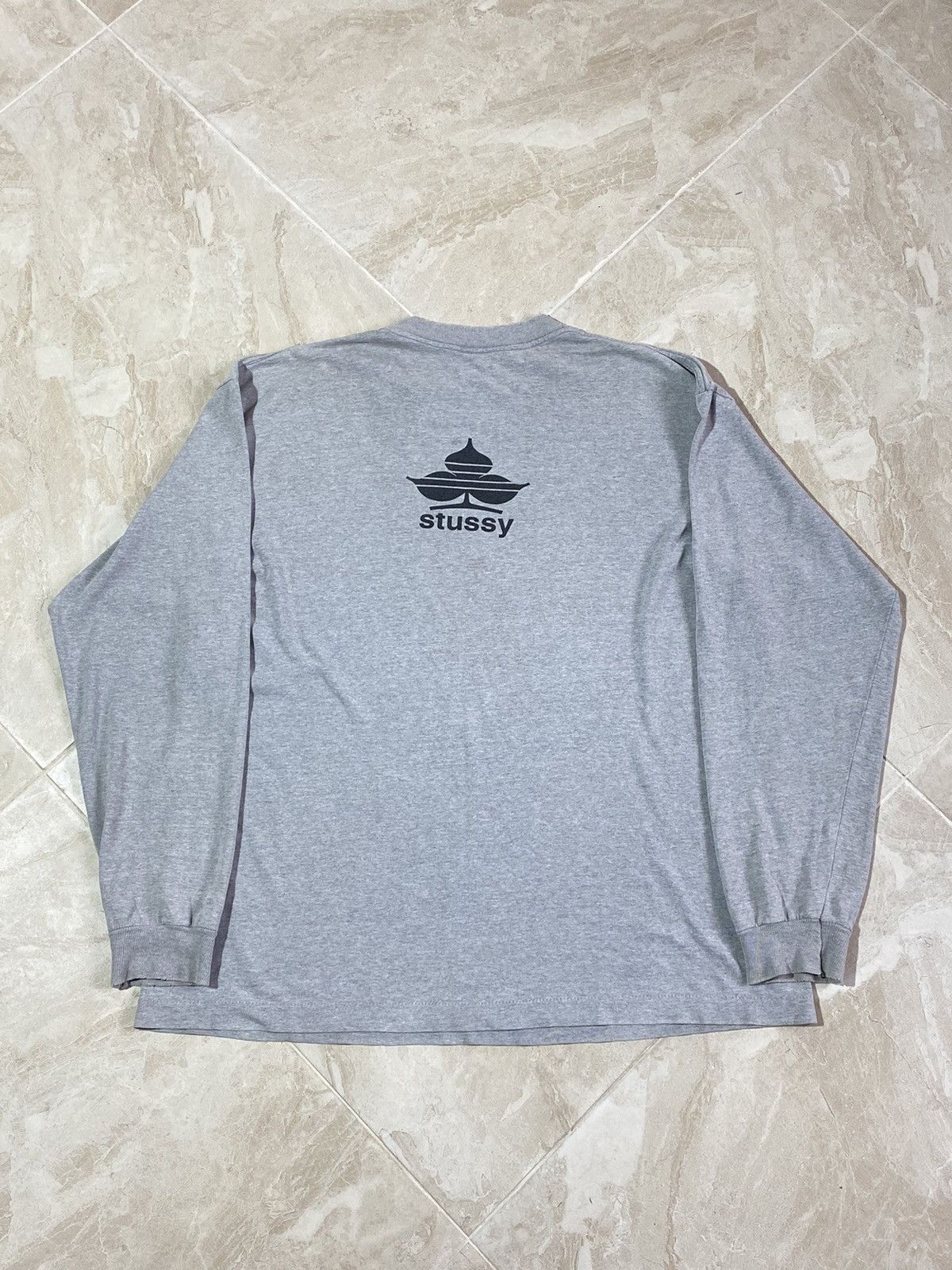Stussy × Vintage Stussy made in USA vintage 90s distressed long sleeve Size US XL / EU 56 / 4 - 2 Thumbnail