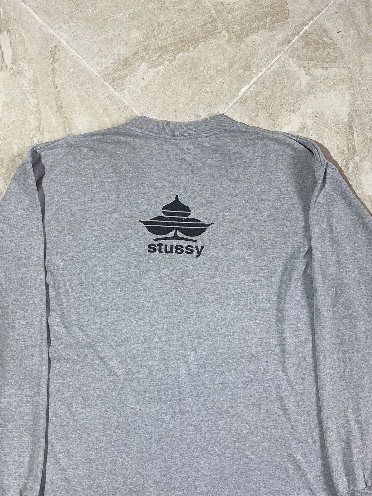 Stussy × Vintage Stussy made in USA vintage 90s distressed long sleeve Size US XL / EU 56 / 4 - 18 Thumbnail