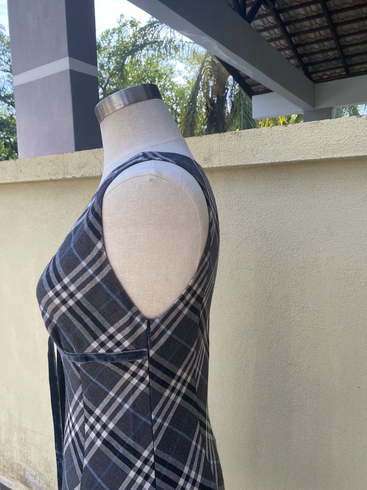 Burberry vintage burberry midi dress Size S / US 4 / IT 40 - 4 Thumbnail